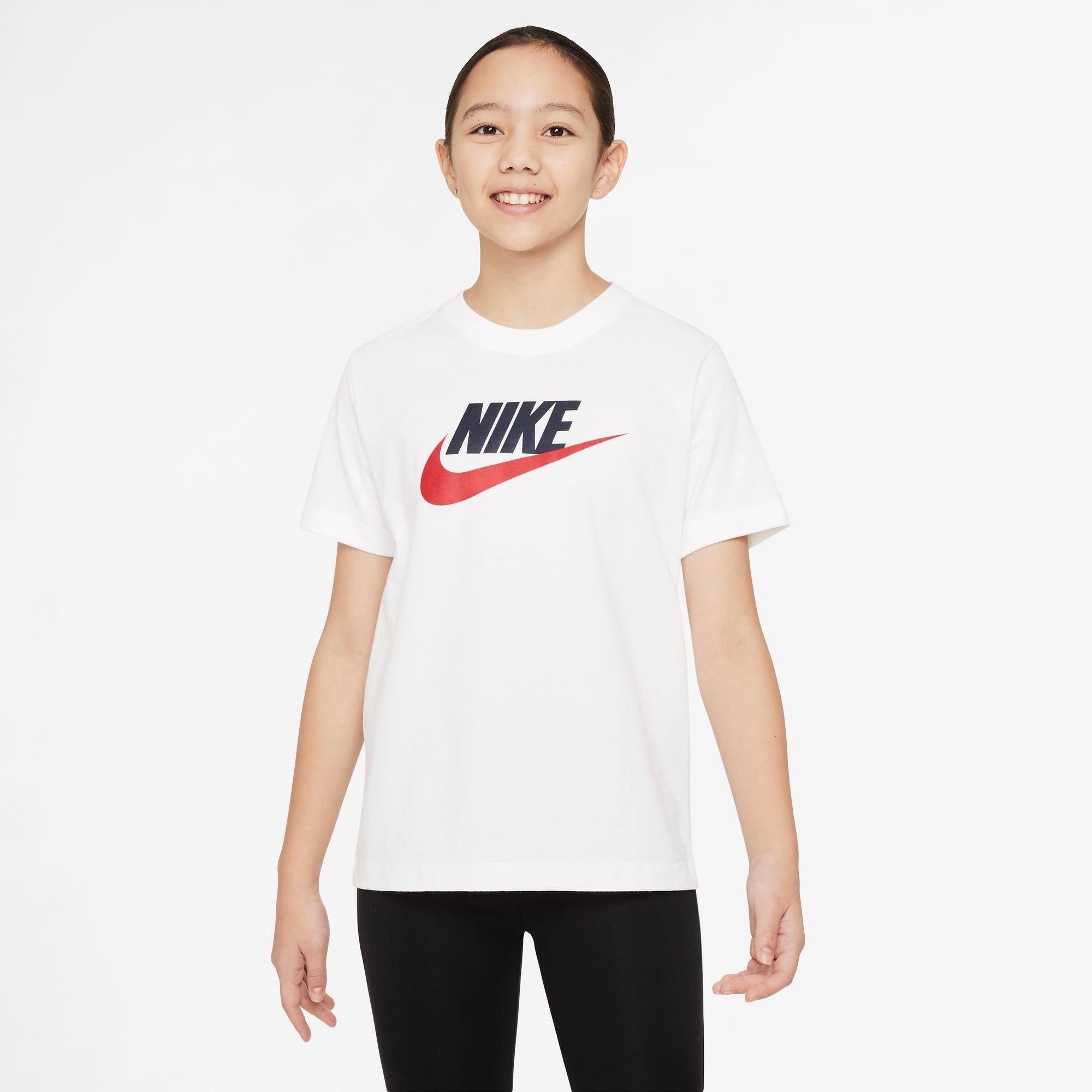 White/Blk/Red - Nike - Sportswear T-Shirt Junior - 3