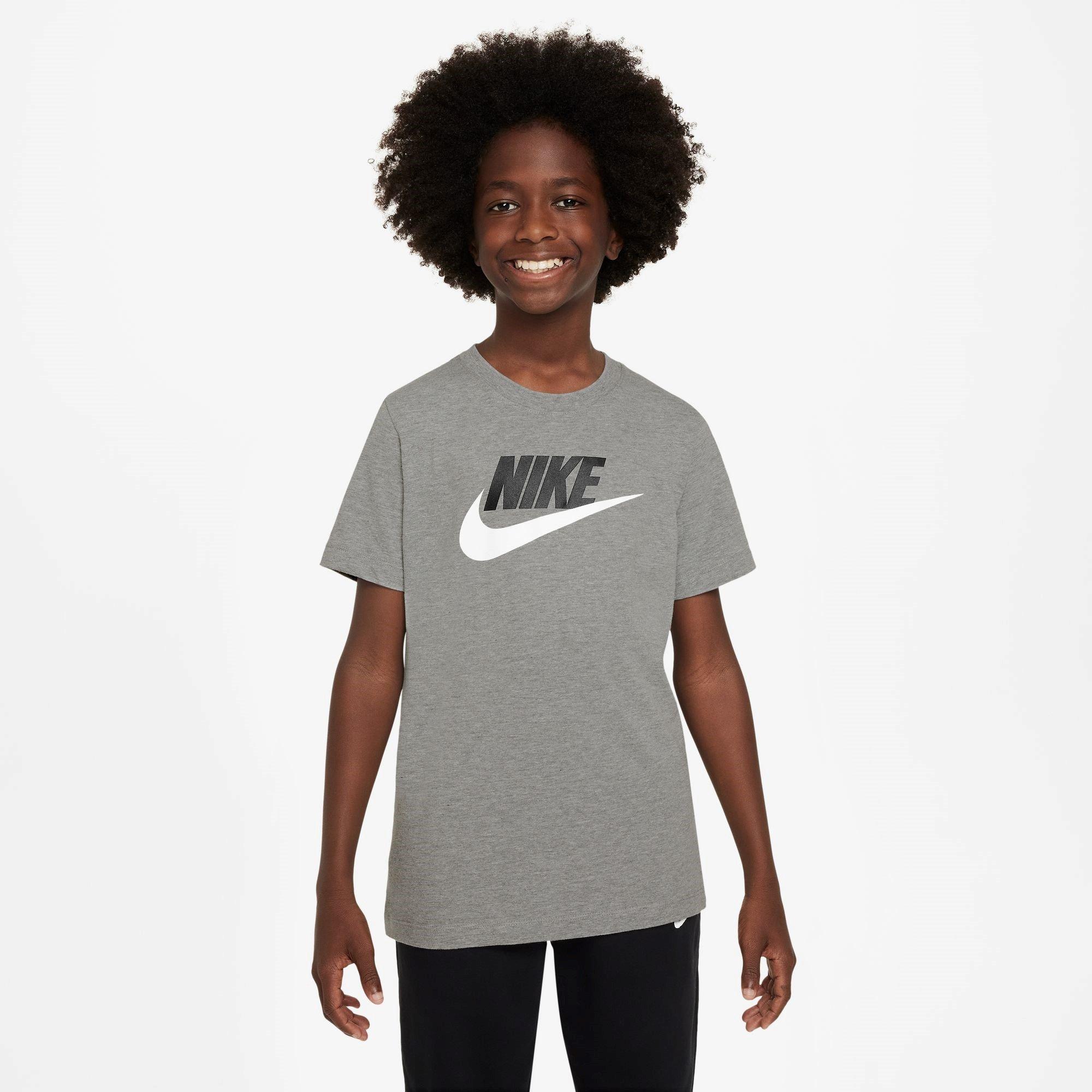 Nike Boys Sportswear T-Shirt Junior - Dk Grey Heather - 13 (XL)