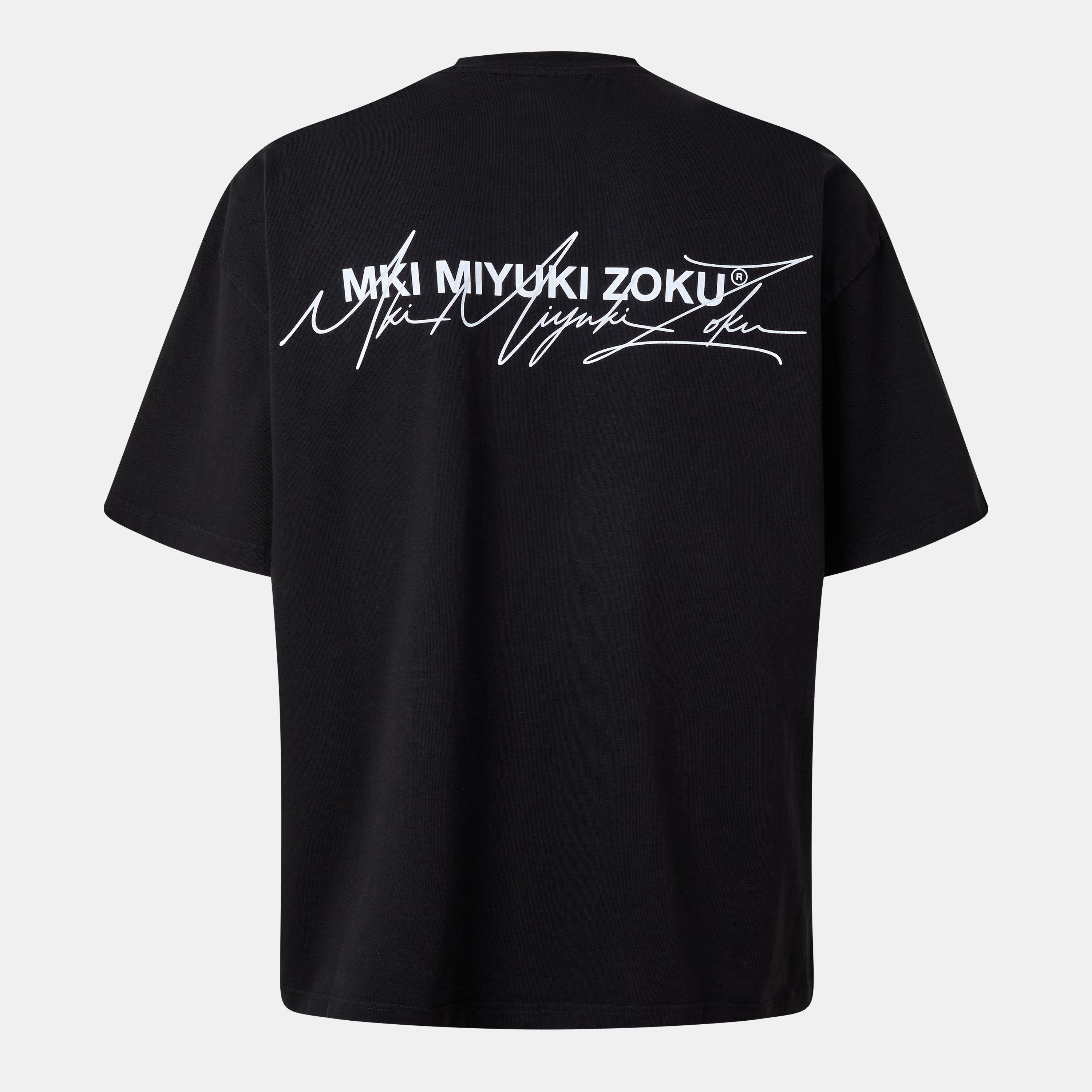 Black/Grey - MKI MIYUKI ZOKU - Script T-Shirt - 2