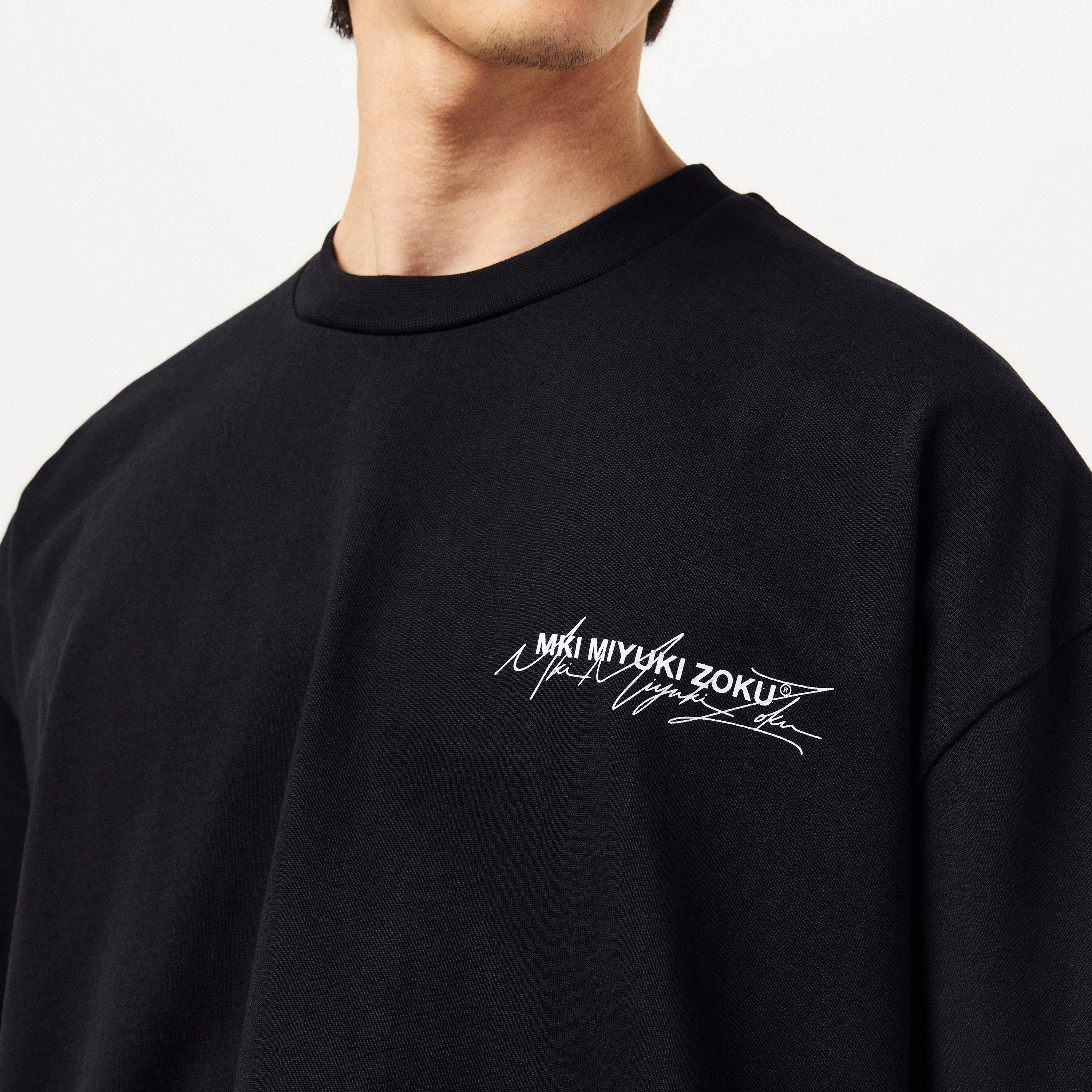 Black/Grey - MKI MIYUKI ZOKU - Script T-Shirt - 5