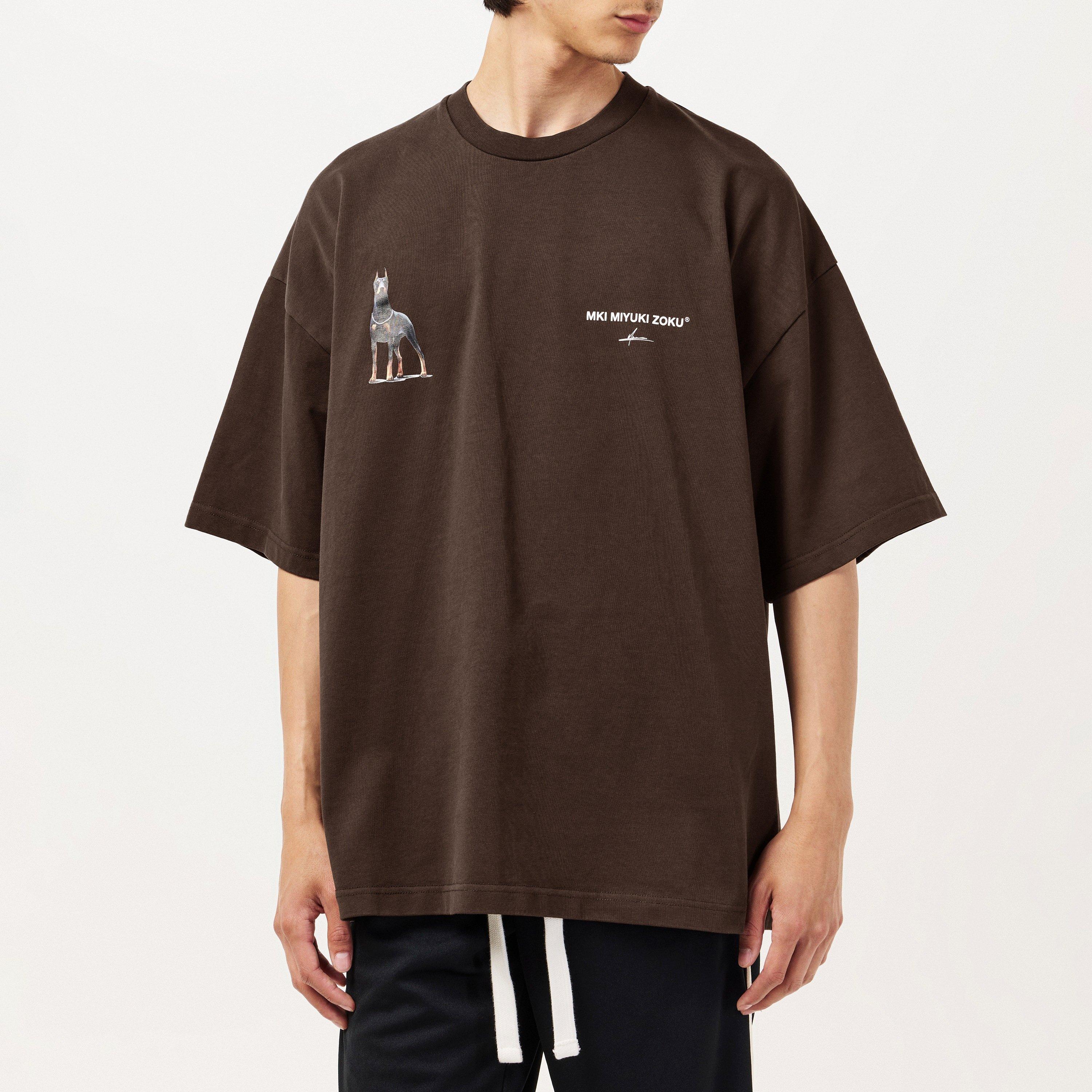 Brown - MKI MIYUKI ZOKU - Rubi Dobie T-Shirt - 3