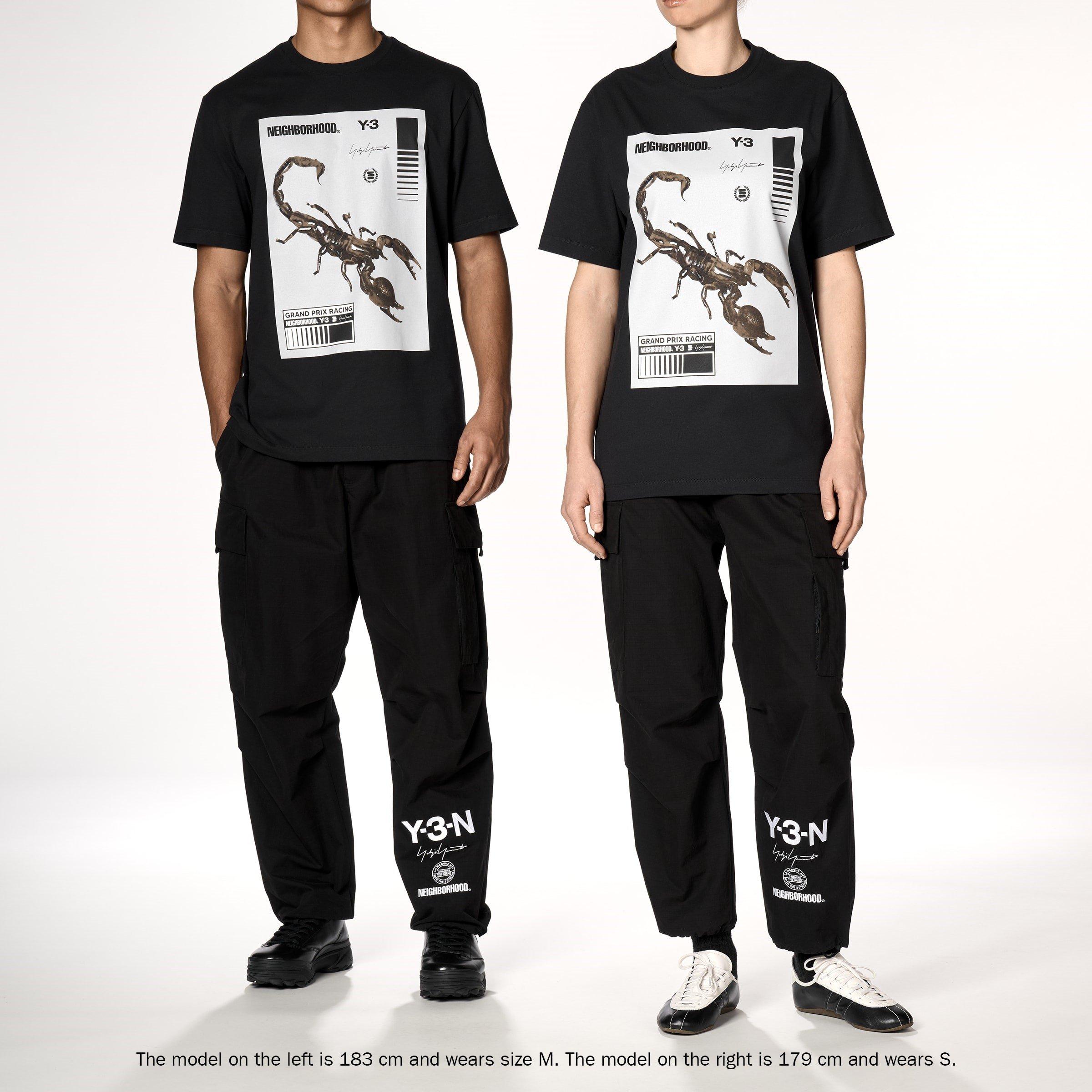 Black/Granite - Y3 - X Neighborhood Scorpion Graphic T-Shirt - 3