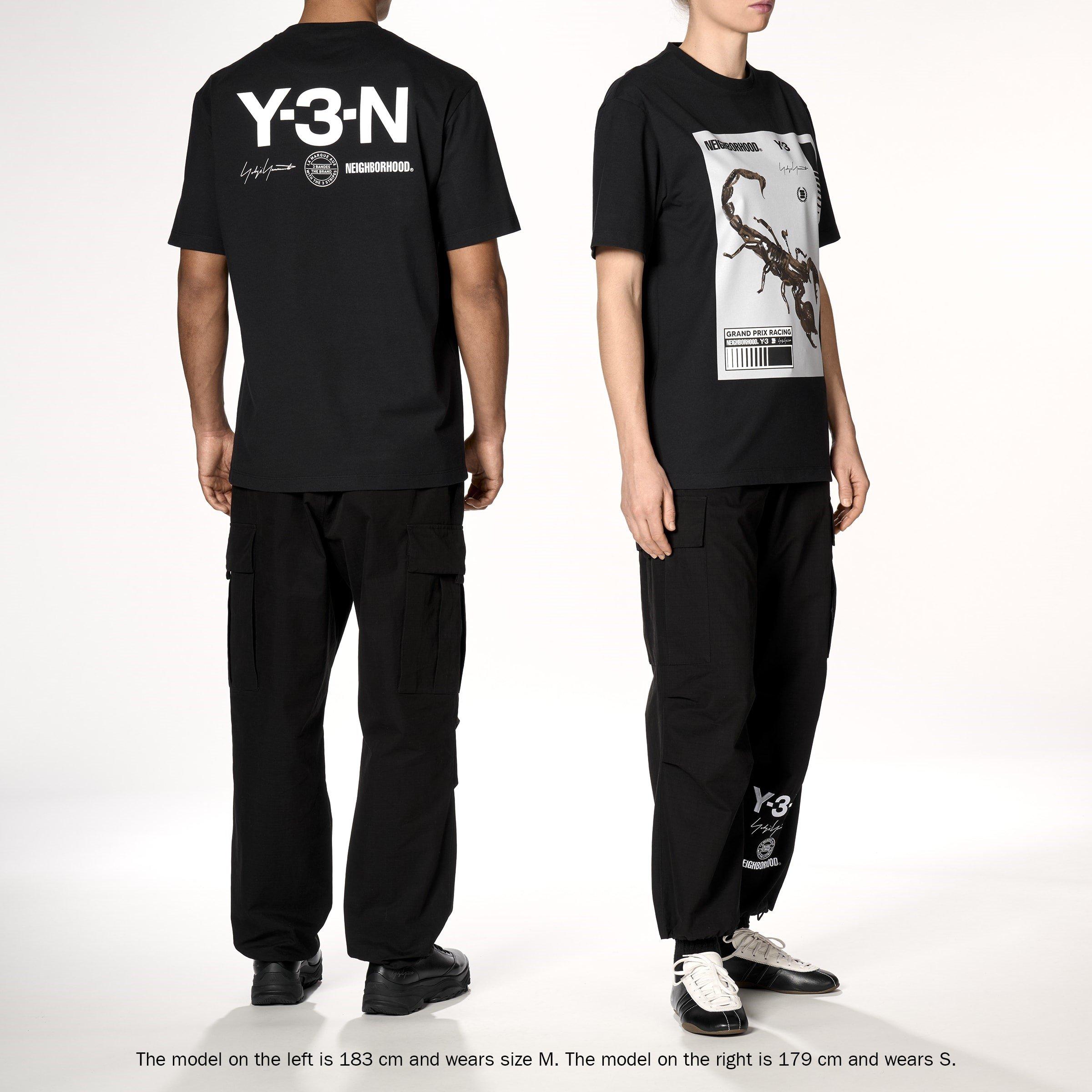 Black/Granite - Y3 - X Neighborhood Scorpion Graphic T-Shirt - 4