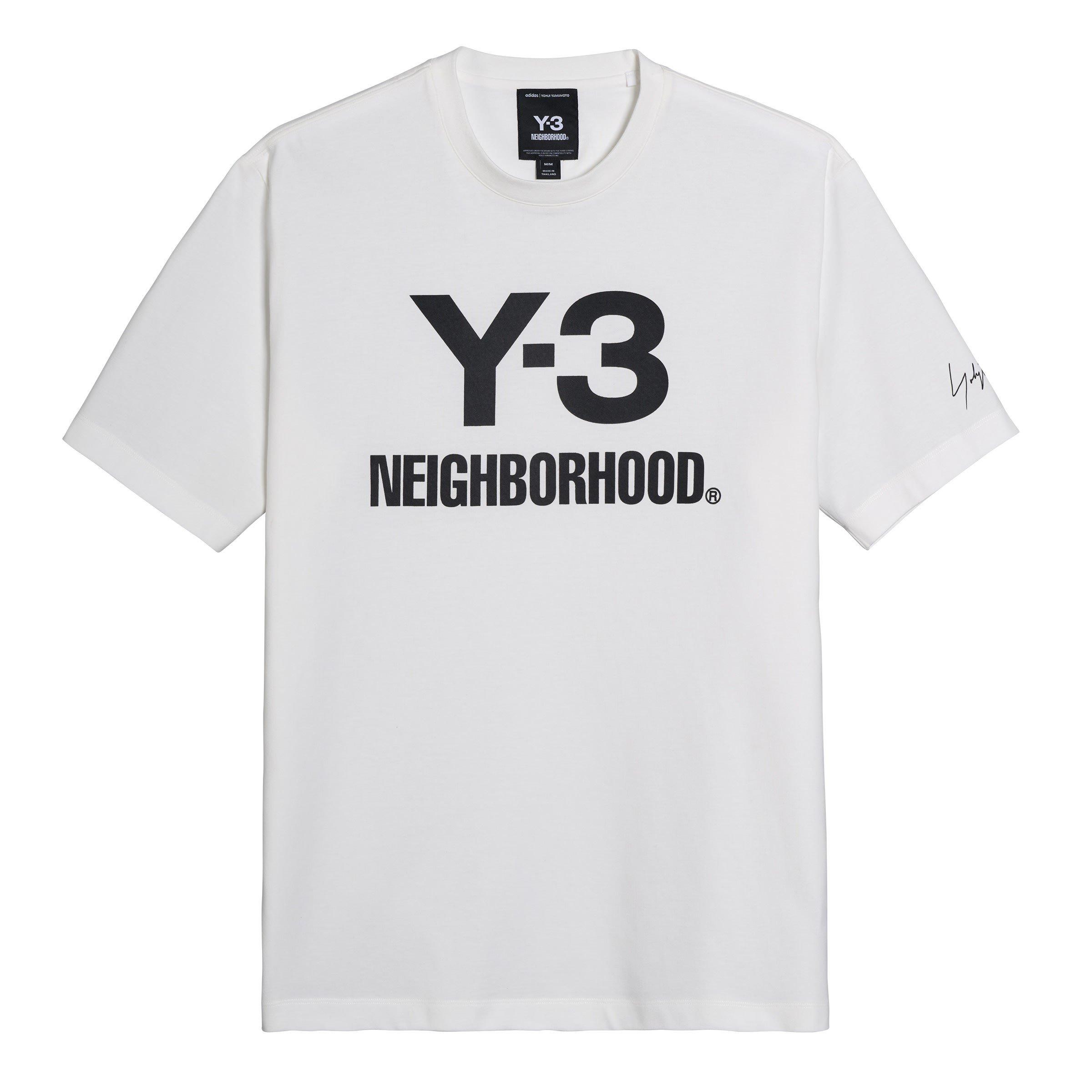 Y3 x Neighborhood Logo T-Shirt - Core White - X Large