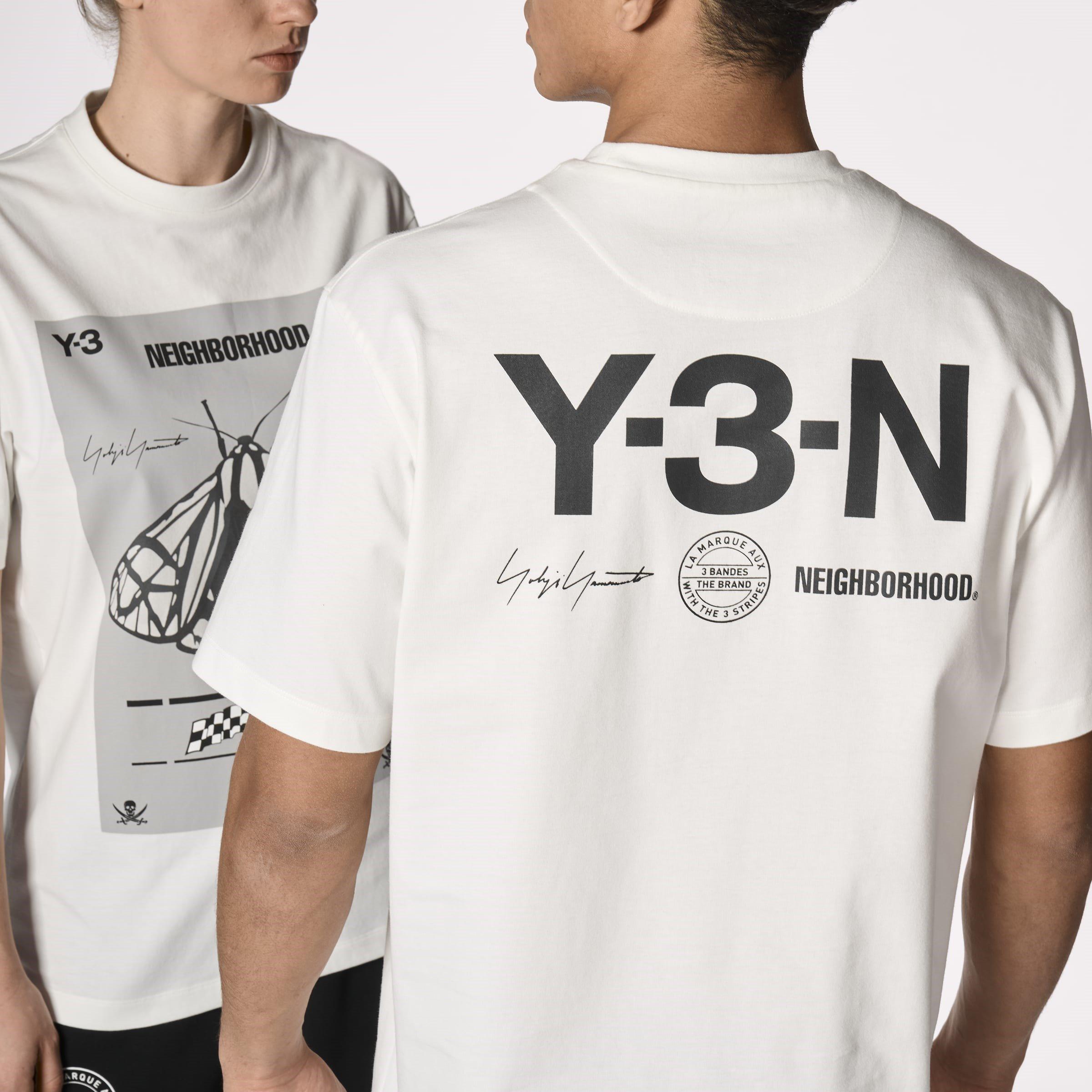 Core White - Y3 - X Neighborhood Moth Graphic T-Shirt - 6