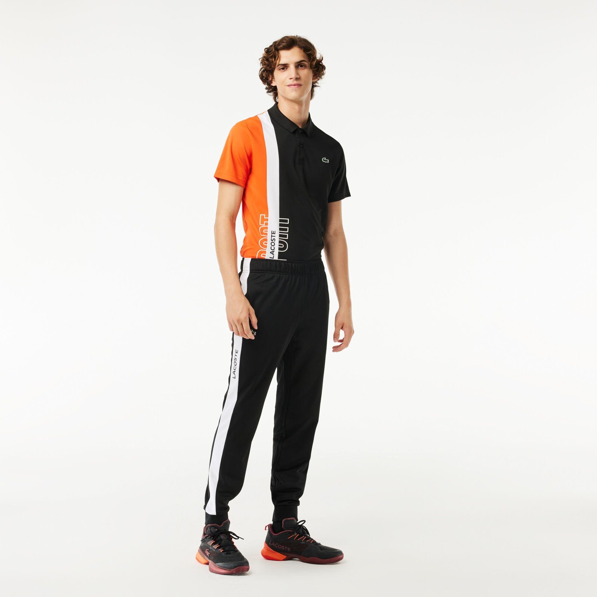 Black/White - Lacoste - Men's Slim Fit Joggers - 1