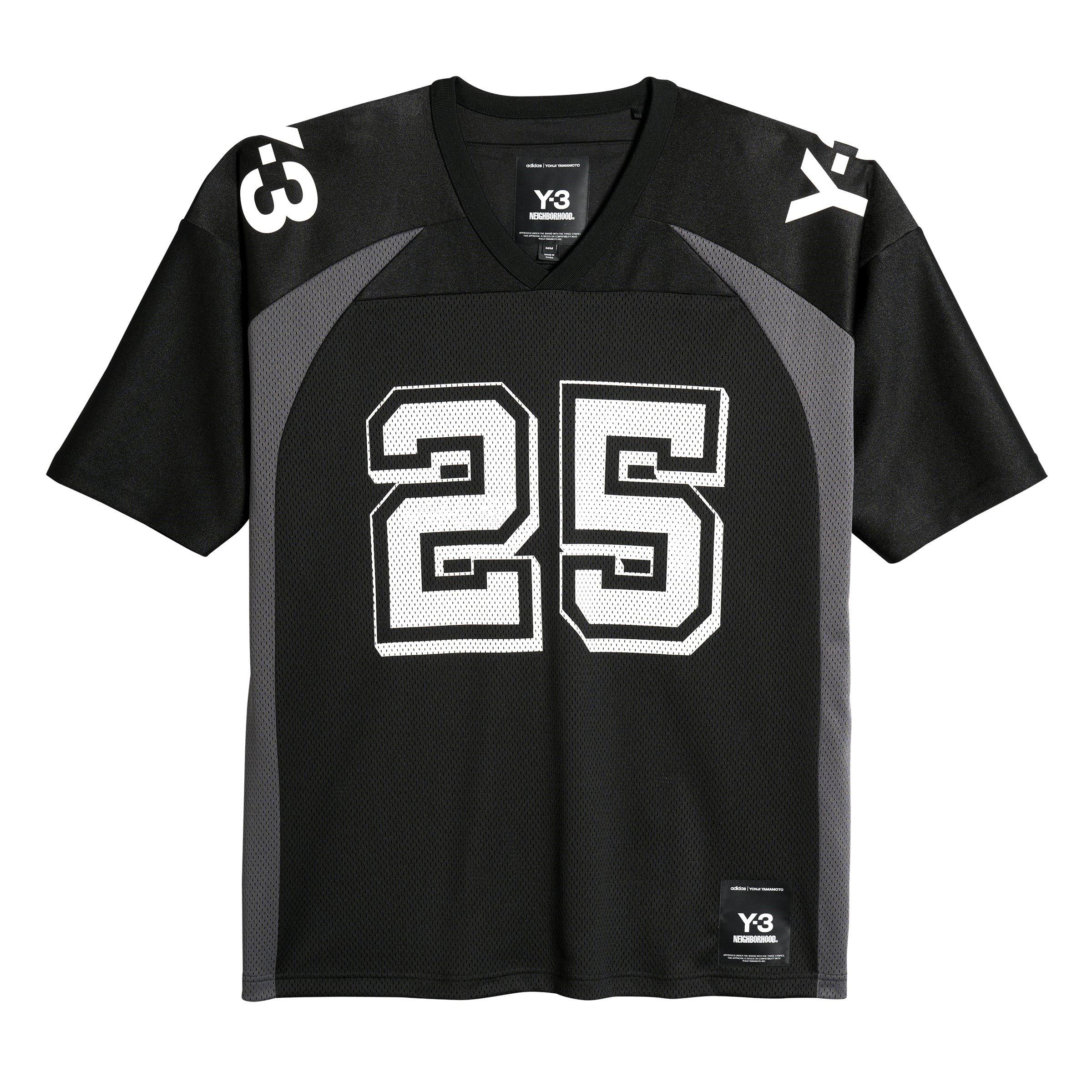 Y3 Men's X Neighborhood Football Shirt - Black - Large
