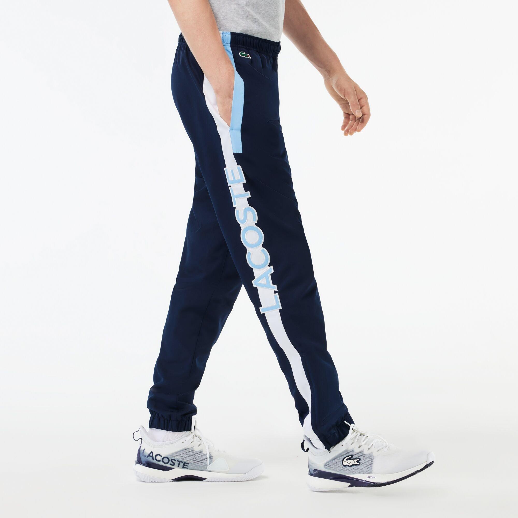 Navy Blue/White - Lacoste - Men's Slim Fit Joggers - 2