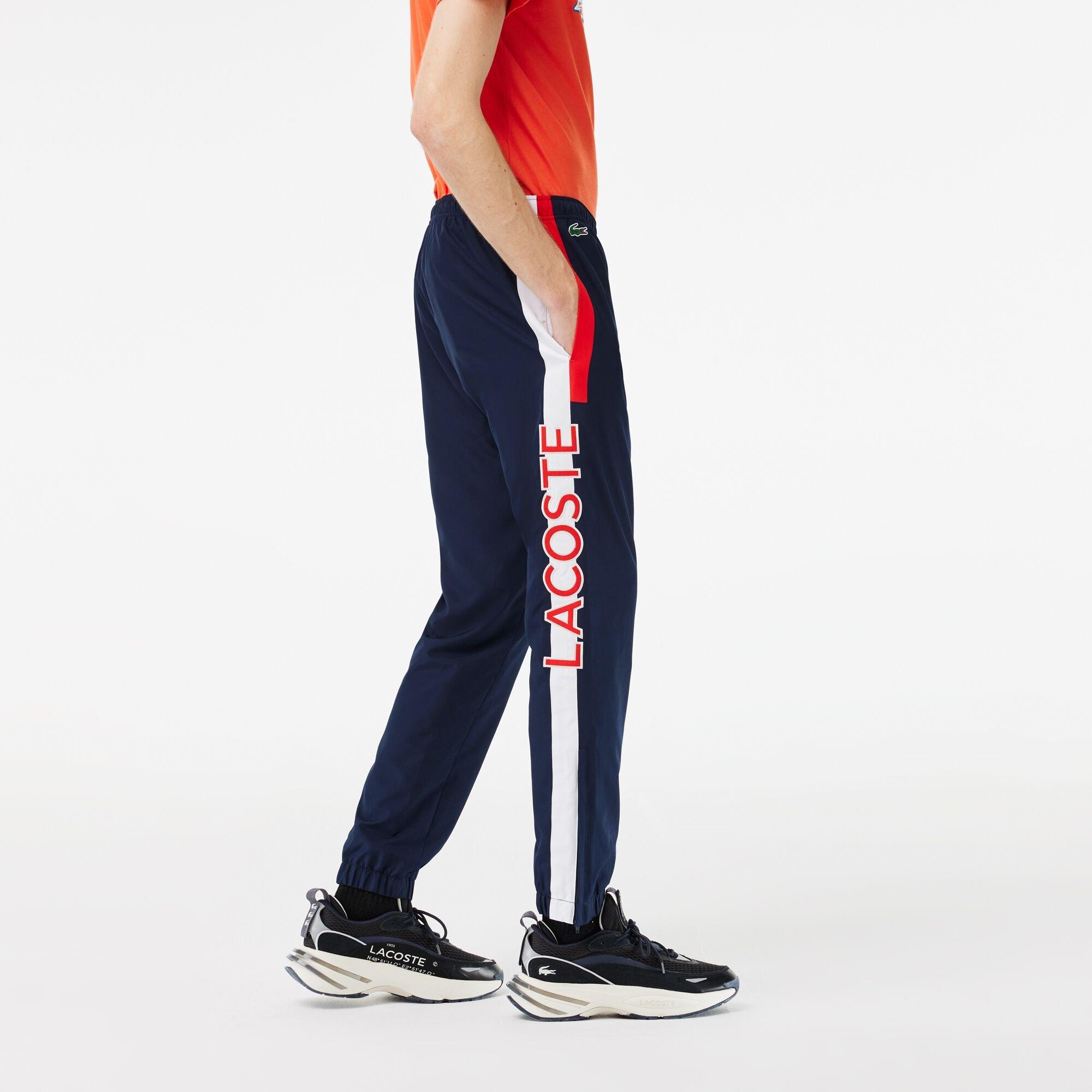 Blå/Corrida - Lacoste - Men's Slim Fit Joggers - 2