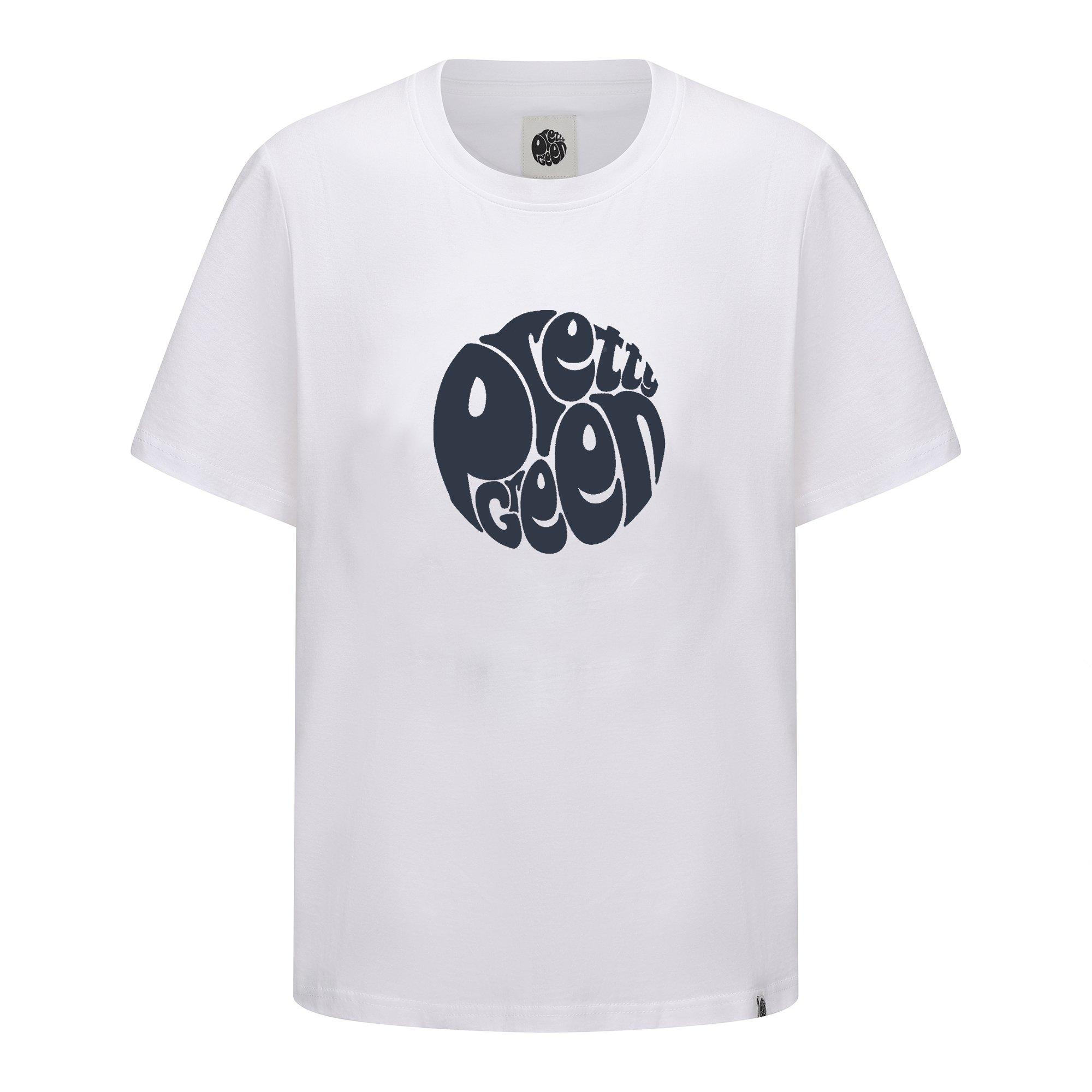 Pretty Green Men's Large Logo Tee - White - Large