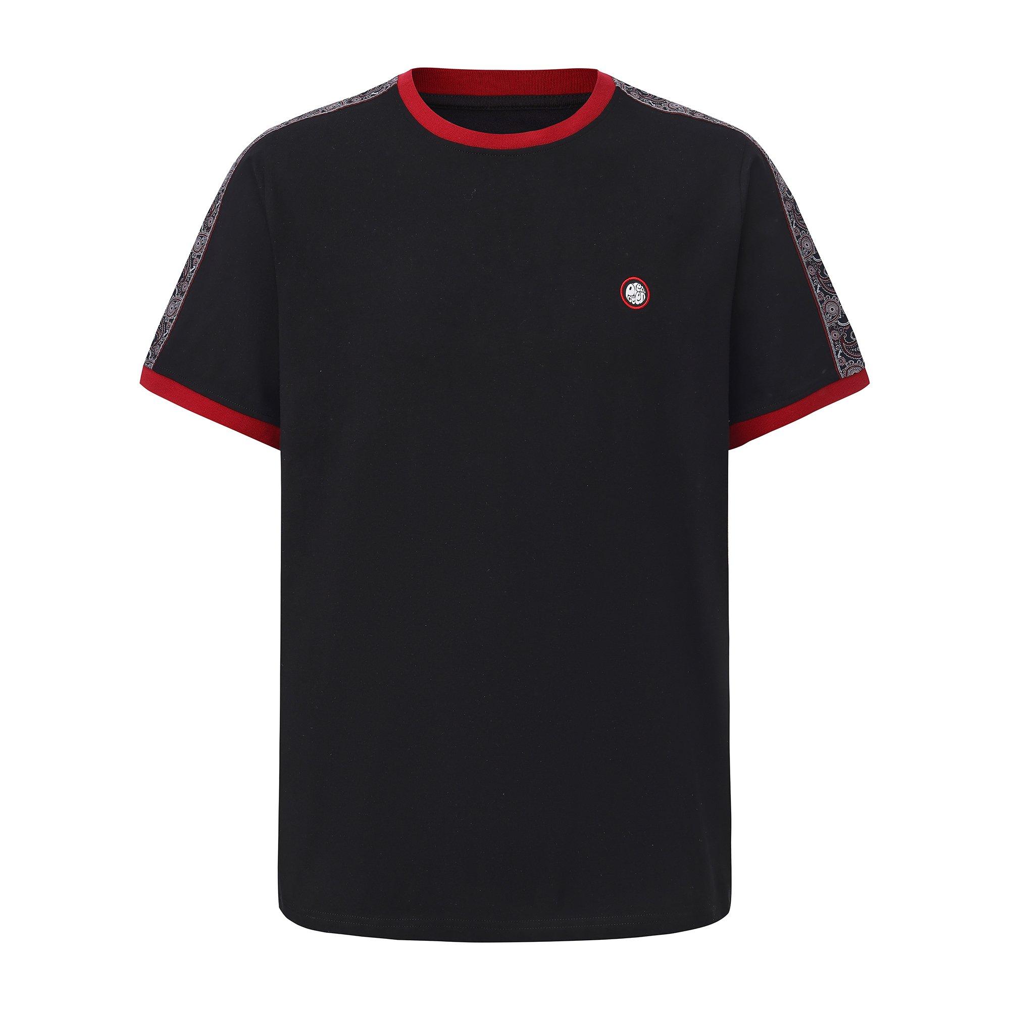 Black - Pretty Green - Tape Tee Mens - 1