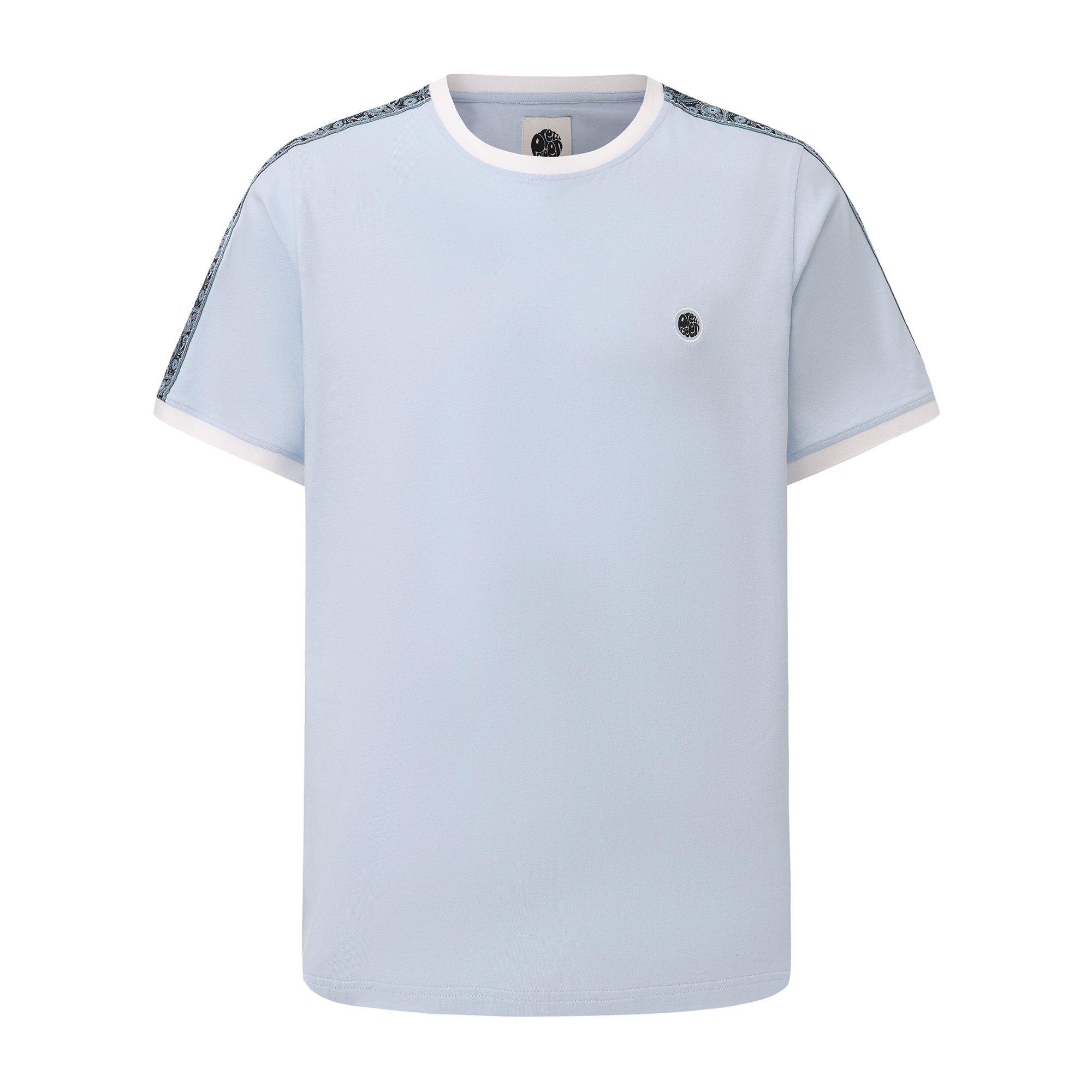 Pretty Green Men' Blue Tape Tee in Size S, Sports Direct - Image 2