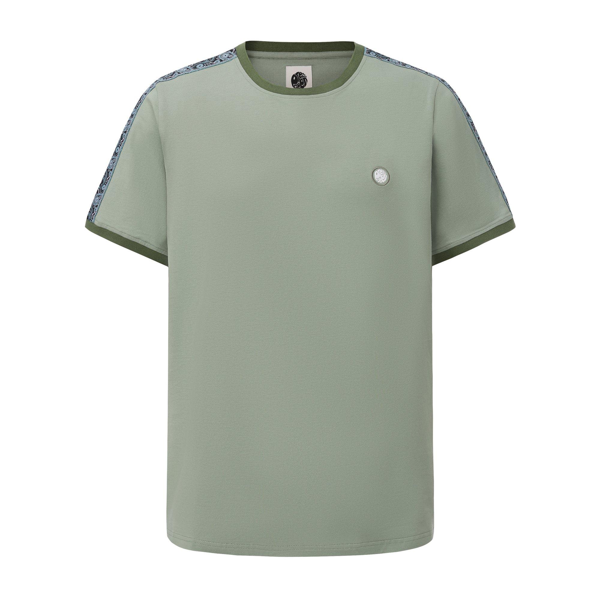 Pretty Green Men's Tape Tee - Light Green - 2X Large