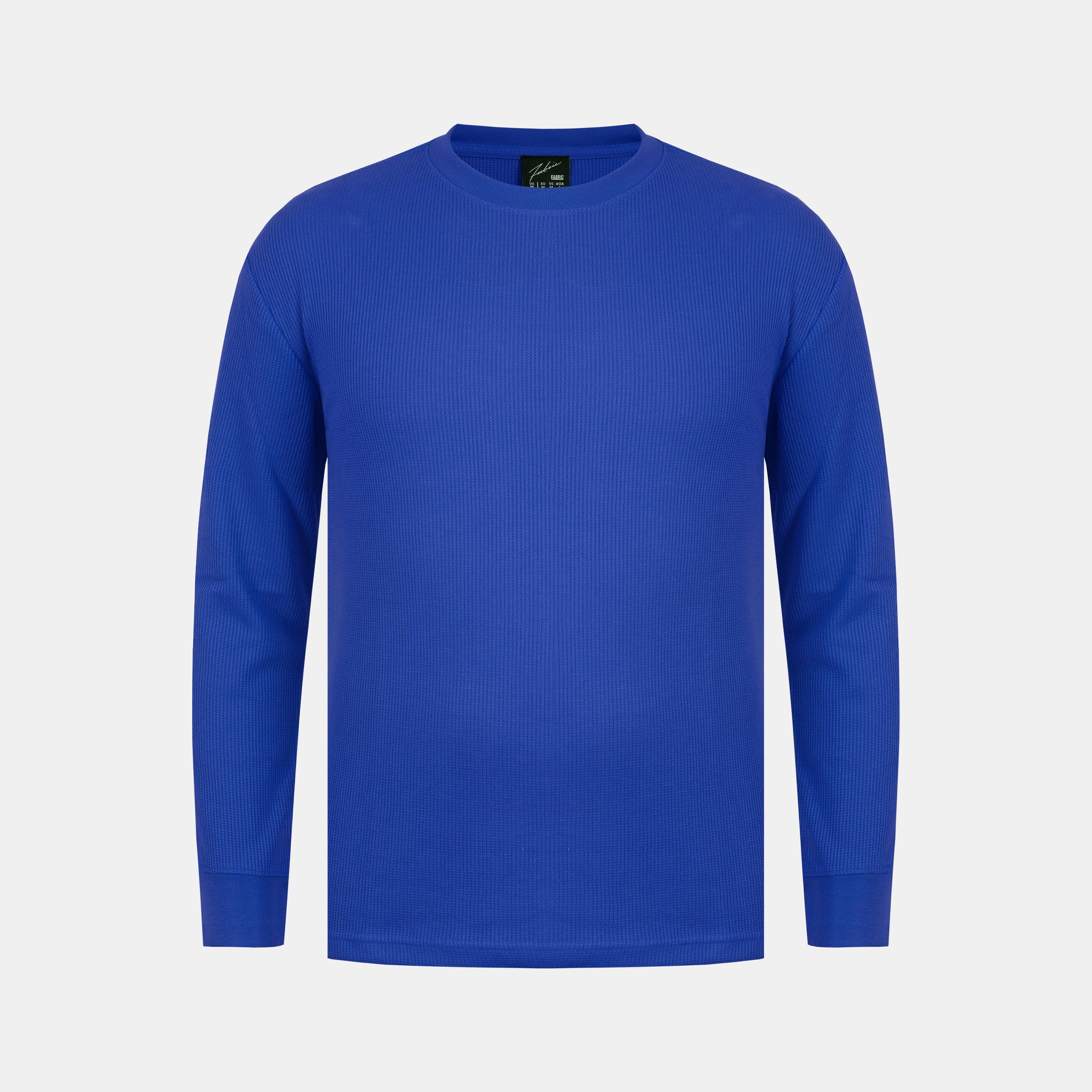 Fabric Men' Blue Regular Fit Waffle T-Shirt in Size S, Sports Direct - Image 3
