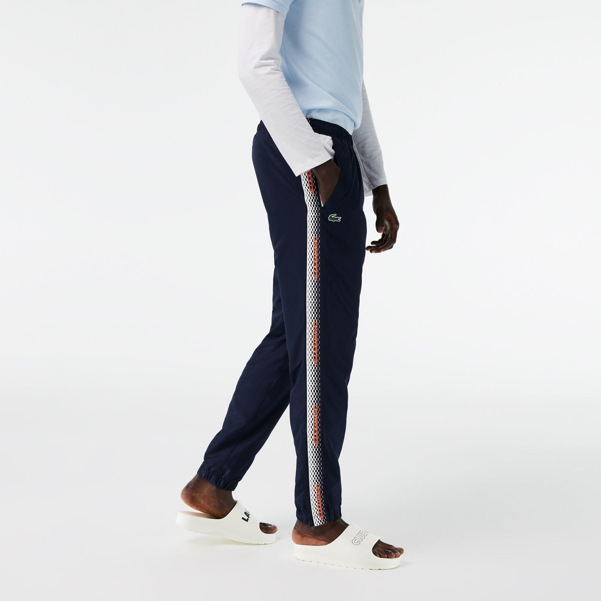 Navy Blue/Flour - Lacoste - Men's Slim Fit Joggers - 2
