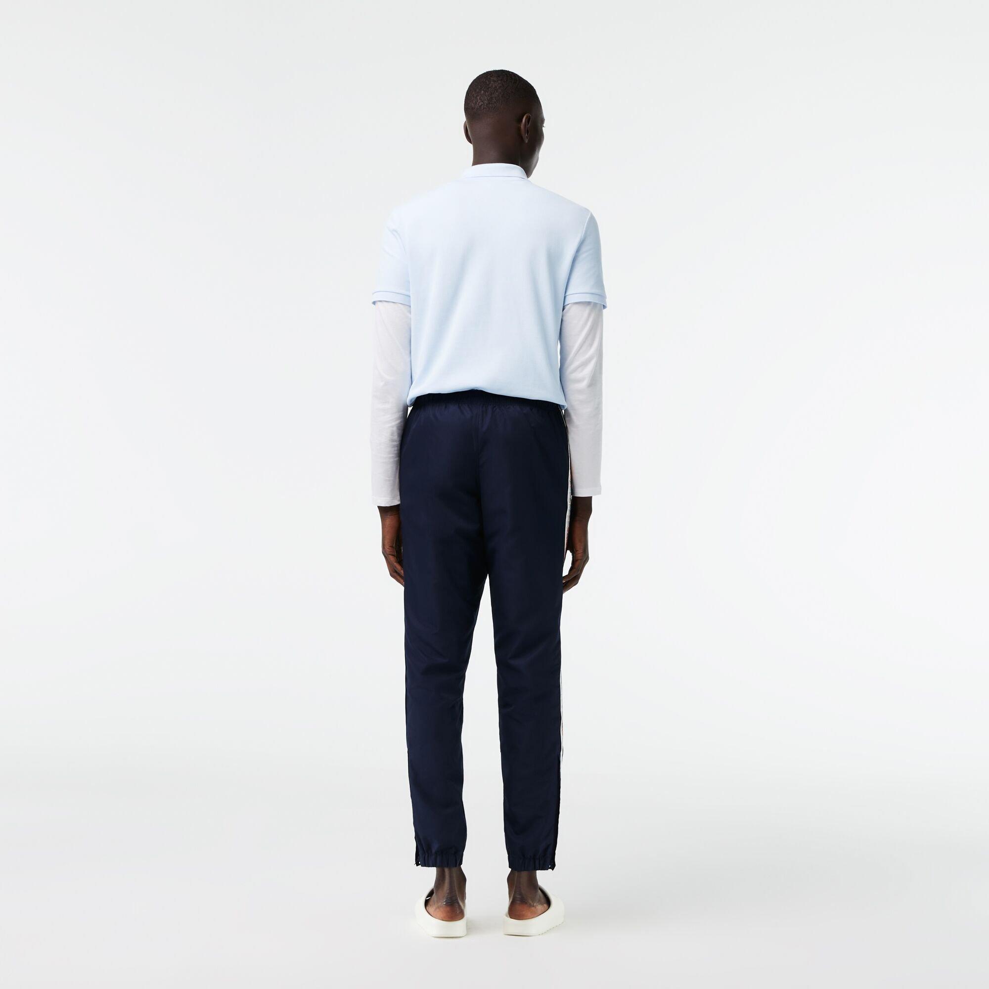 Navy Blue/Flour - Lacoste - Men's Slim Fit Joggers - 3