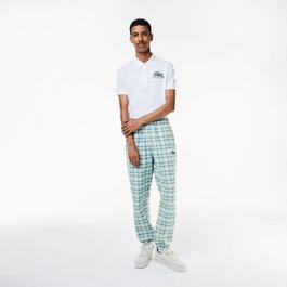 Lacoste Check Print Jogging Bottoms