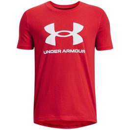 Under Armour Boys' UA Sportstyle Logo Short Sleeve