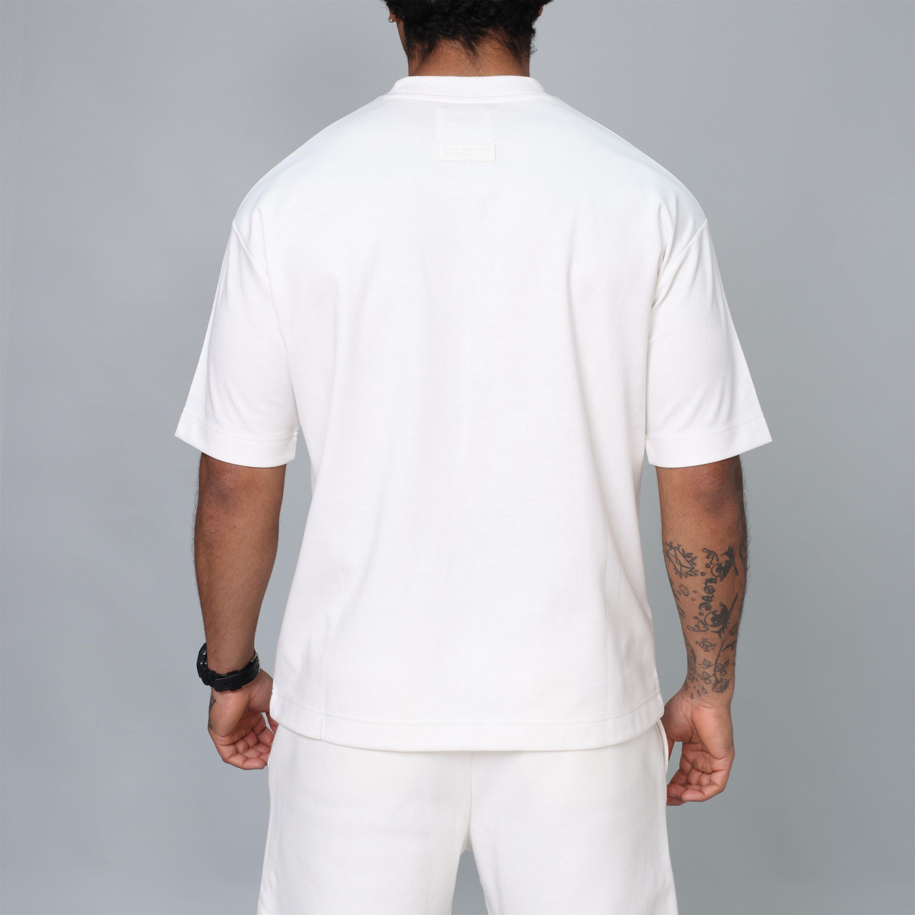 Off White - Blank Essentials - Men's Football Oversized T-Shirt - 4