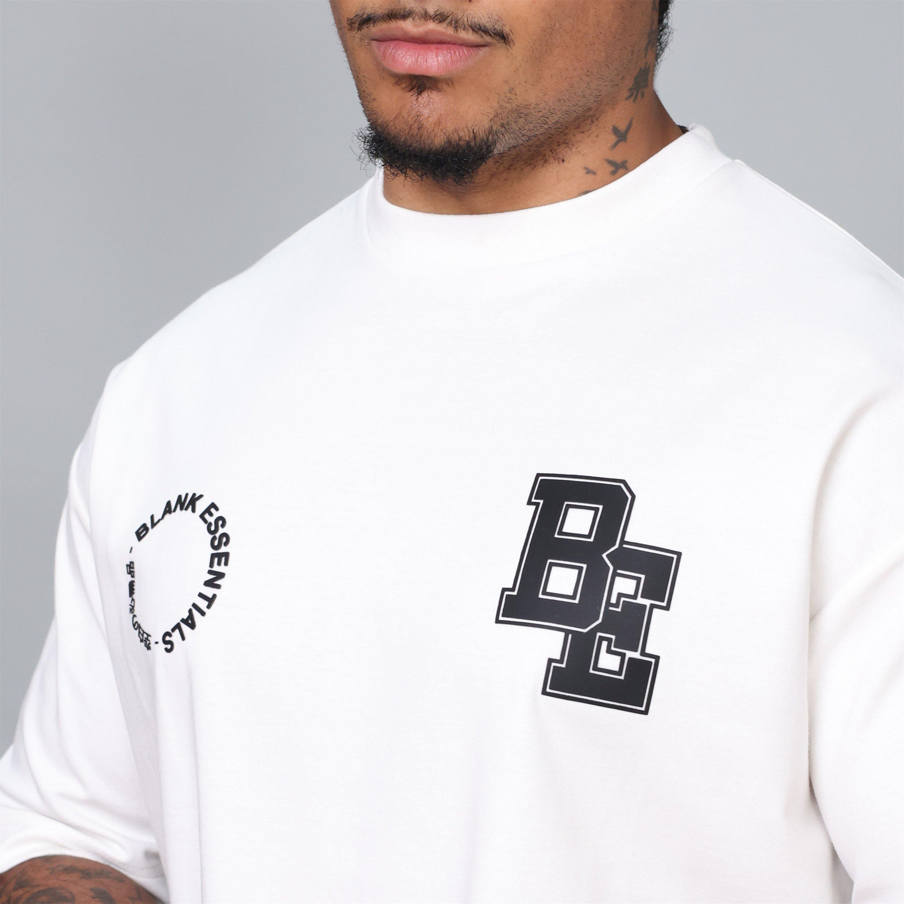Off White - Blank Essentials - Men's Football Oversized T-Shirt - 5