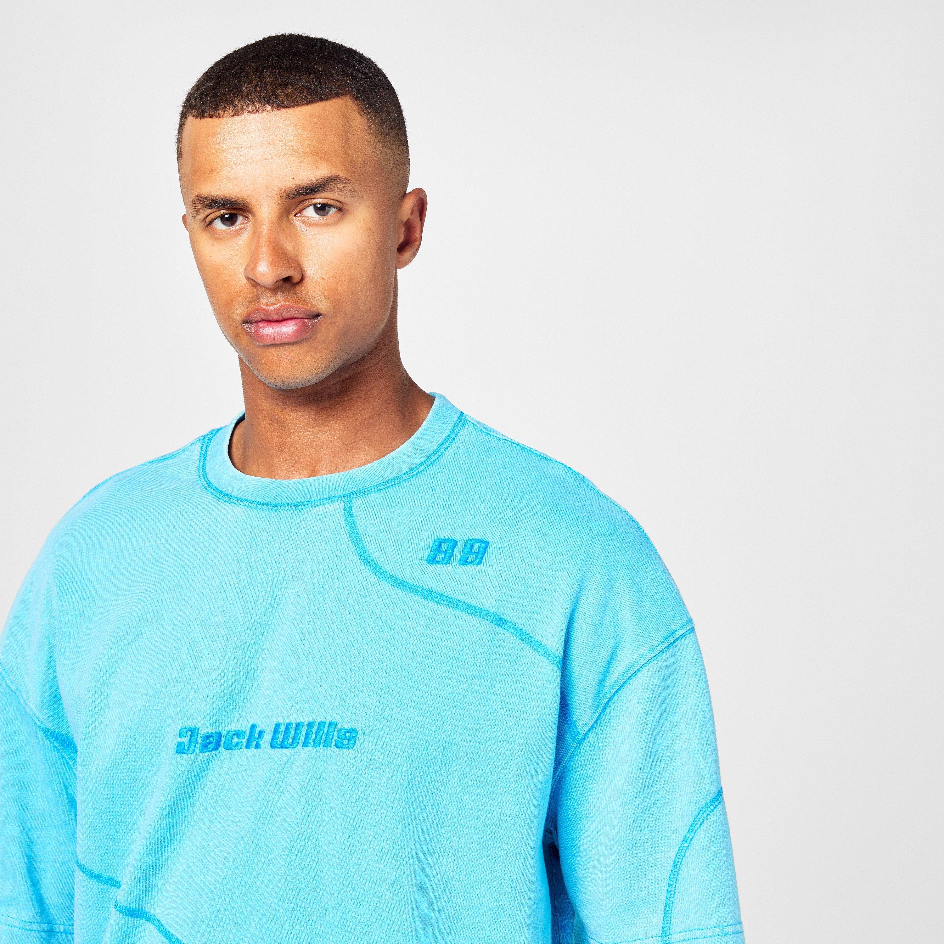 Cyan - Jack Wills - Sunbleach Cut & Sew T-Shirt - 3