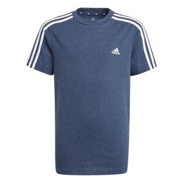 adidas 3 Stripe Essentials T Shirt Junior