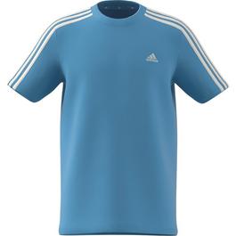 adidas 3 Stripe Essentials T Shirt Junior