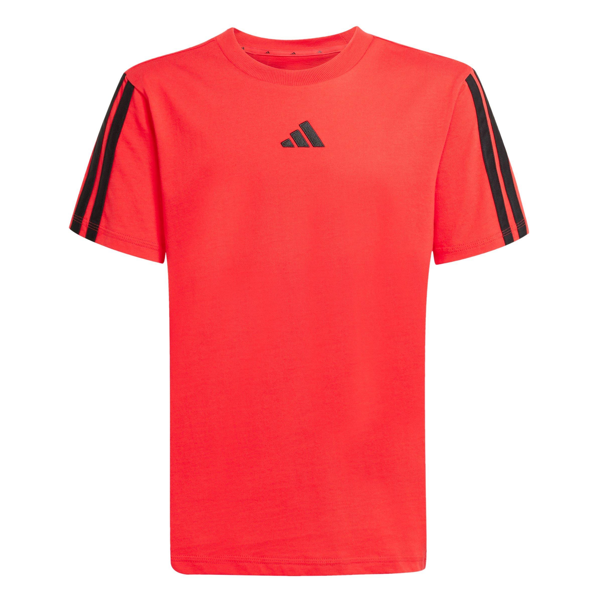 adidas 3 Stripe Essentials T-Shirt Junior | Sports Direct