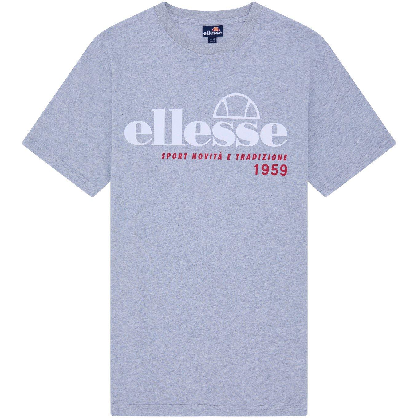 Grey Marl - Ellesse - Terni Regular Fit T-Shirt - 1