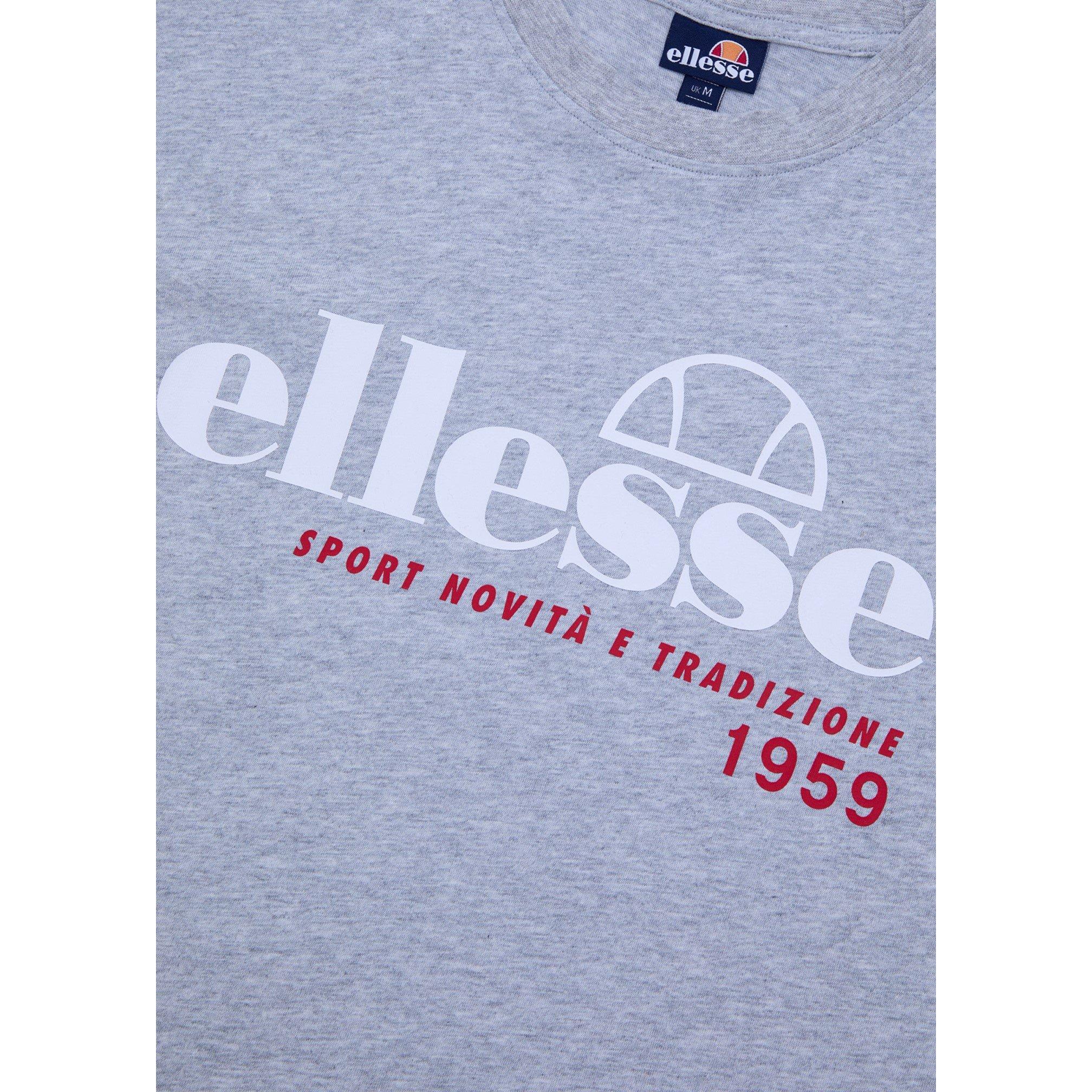 Grey Marl - Ellesse - Terni Regular Fit T-Shirt - 3