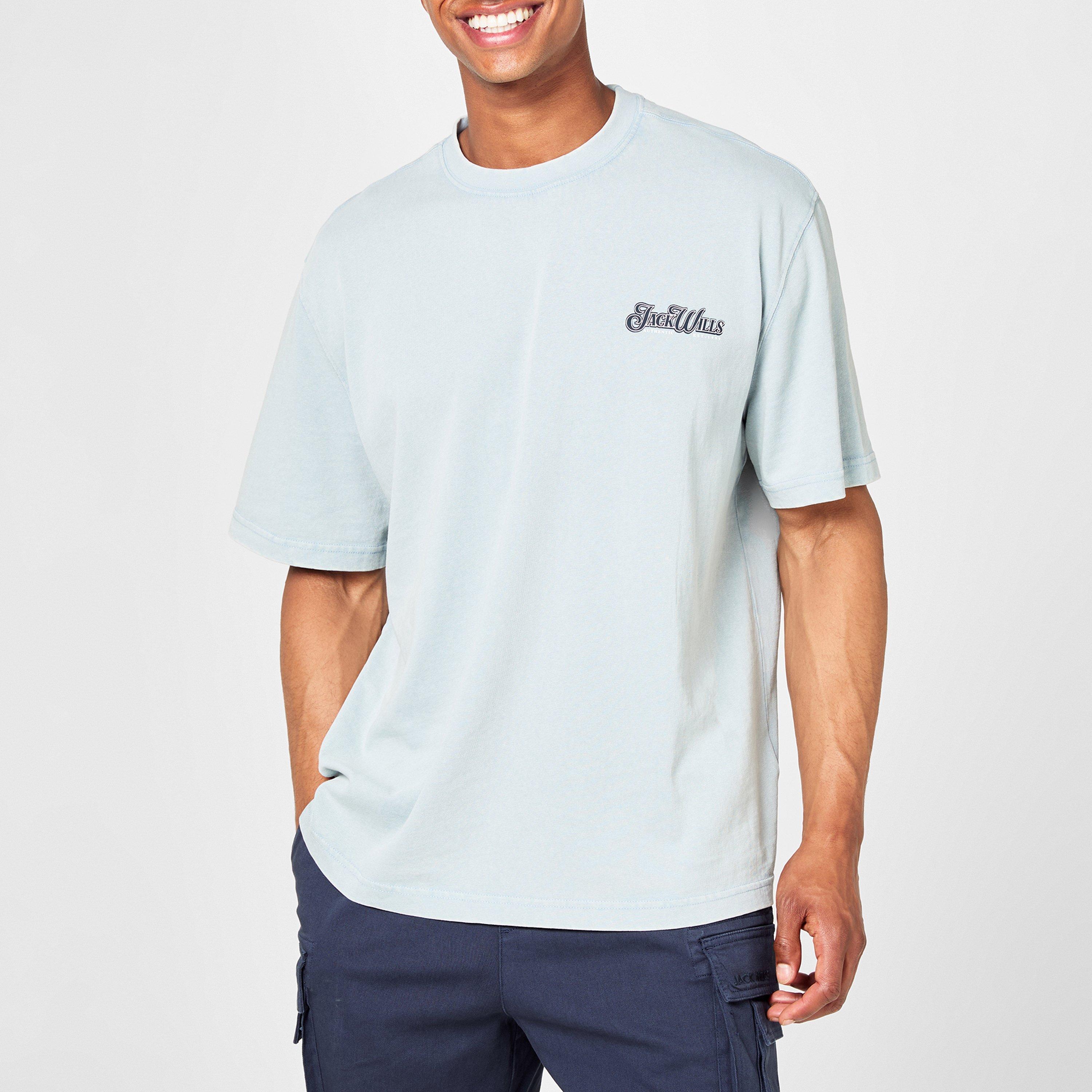 Powder Blue - Jack Wills - Western Graphic T-Shirt - 3