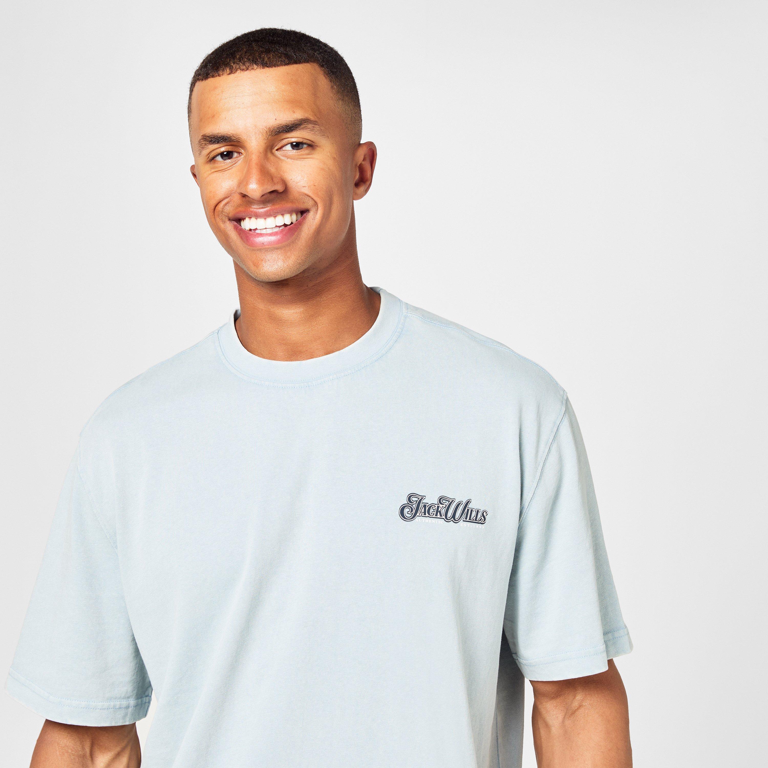 Powder Blue - Jack Wills - Western Graphic T-Shirt - 5