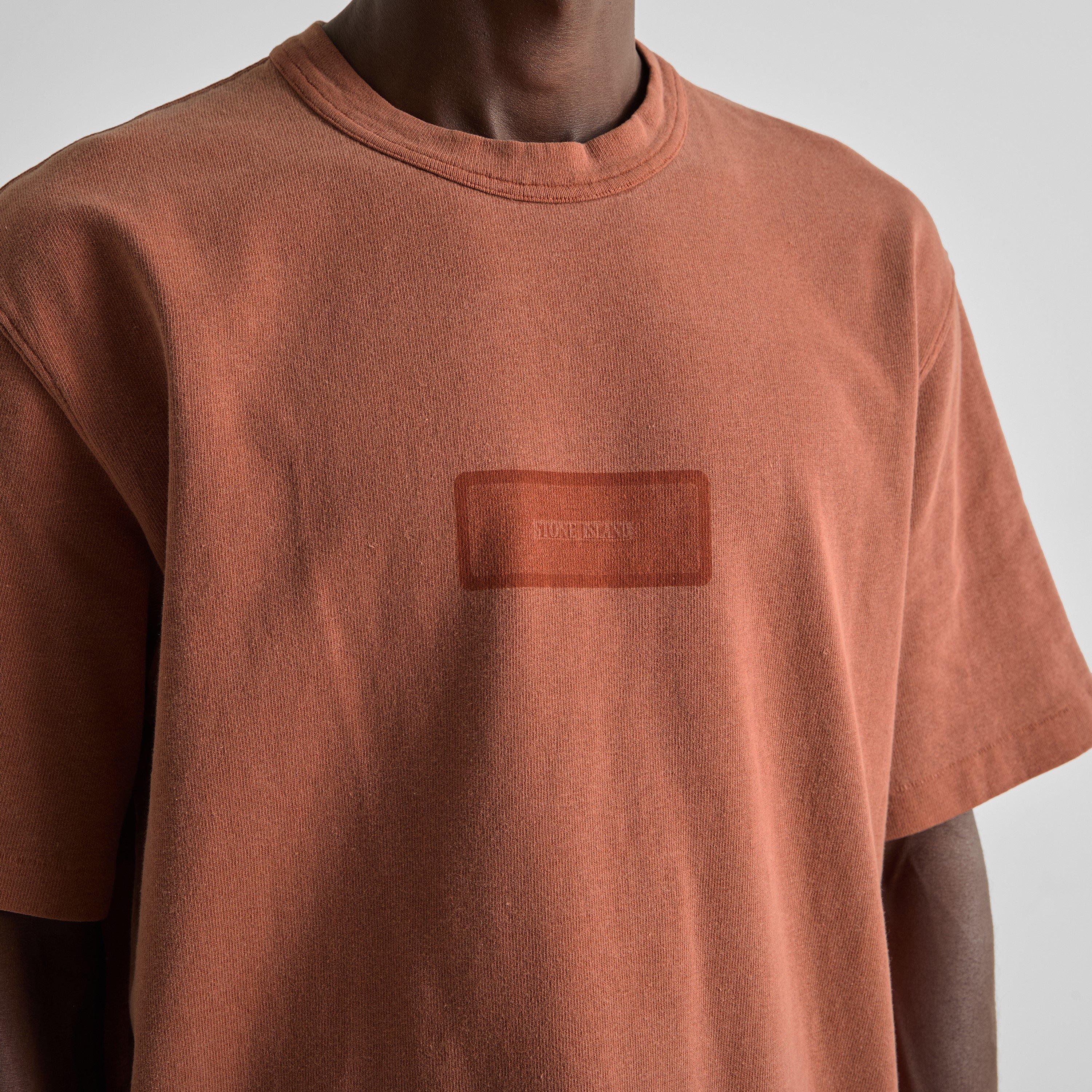 Brick Red V0015 - Stone Island - Men's Cotton T-Shirt - 5
