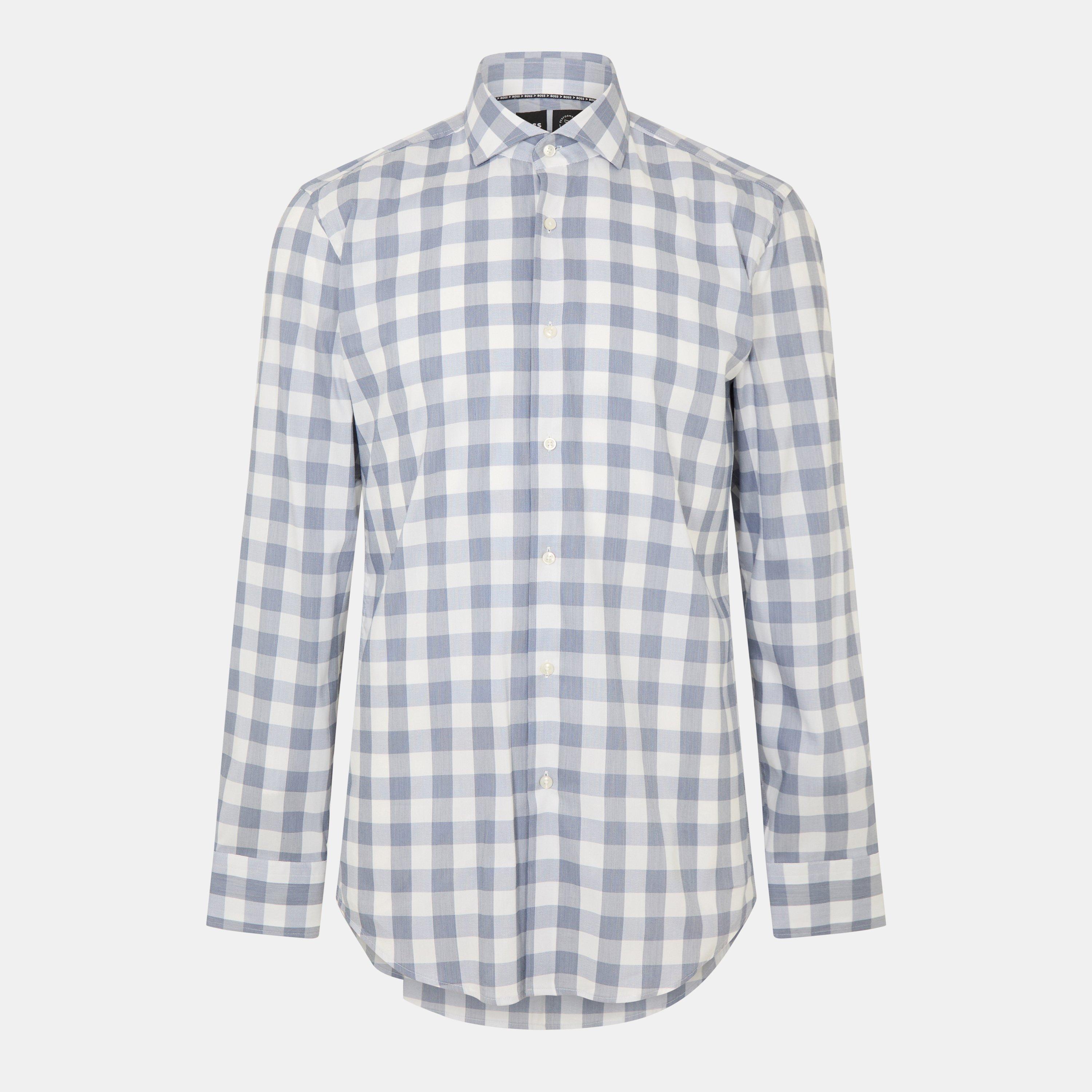 Dark Blue - Boss - Men's P Hank Spread Slim Fit T-Shirt - 1