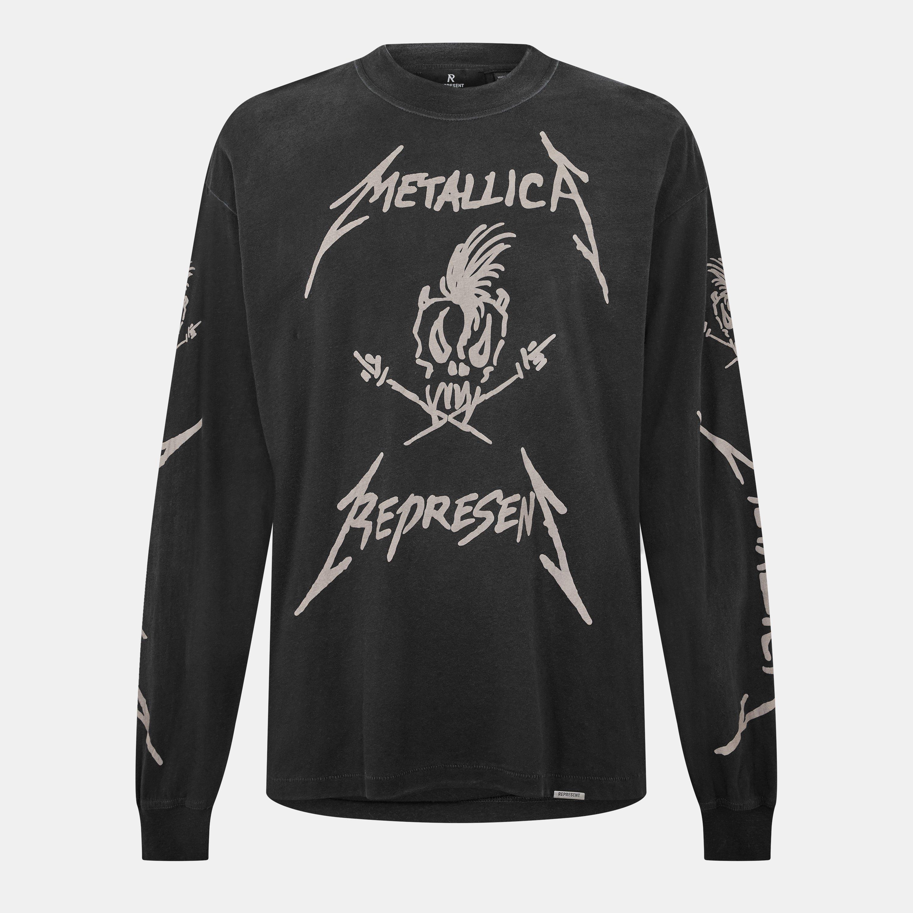 Represent Men's Cotton T-Shirt - Stained Black - S