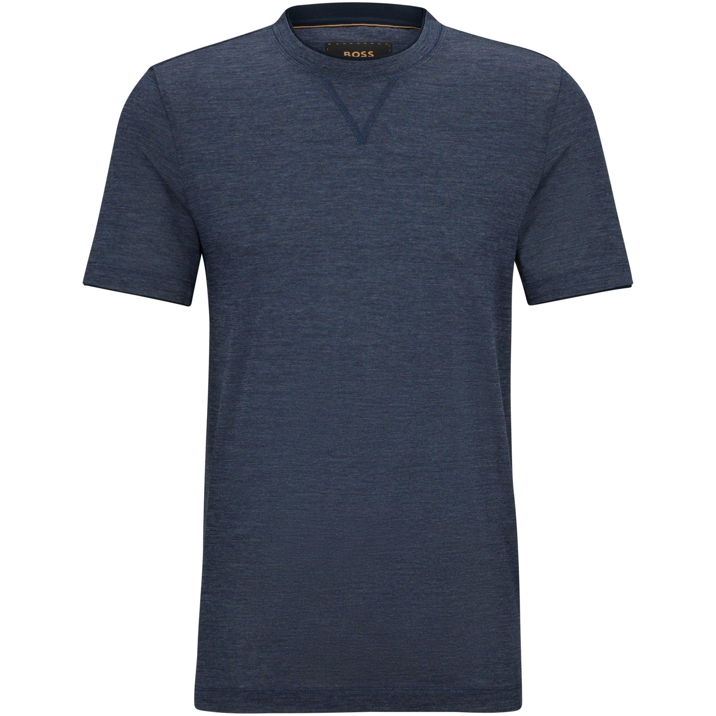 Dark Blue - Boss - Men's L Tesar T-Shirt - 4