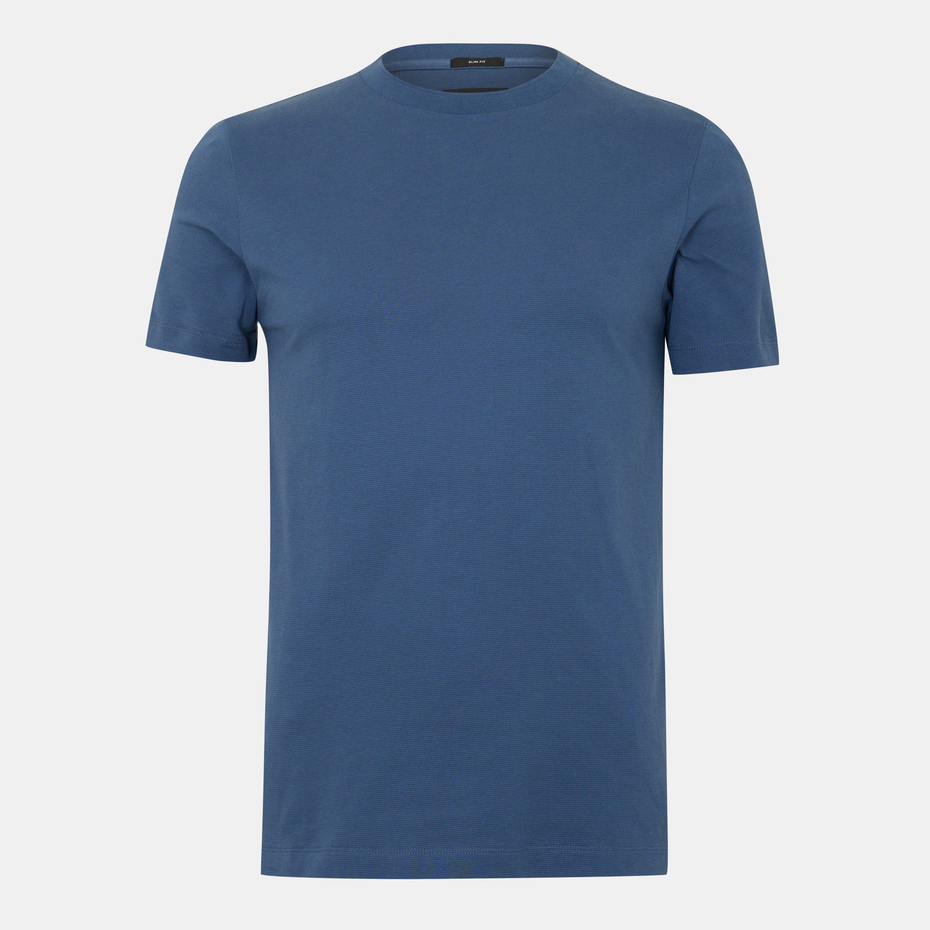 Boss Men's P-Tessler Regular Fit T-Shirt - Open Blue - S