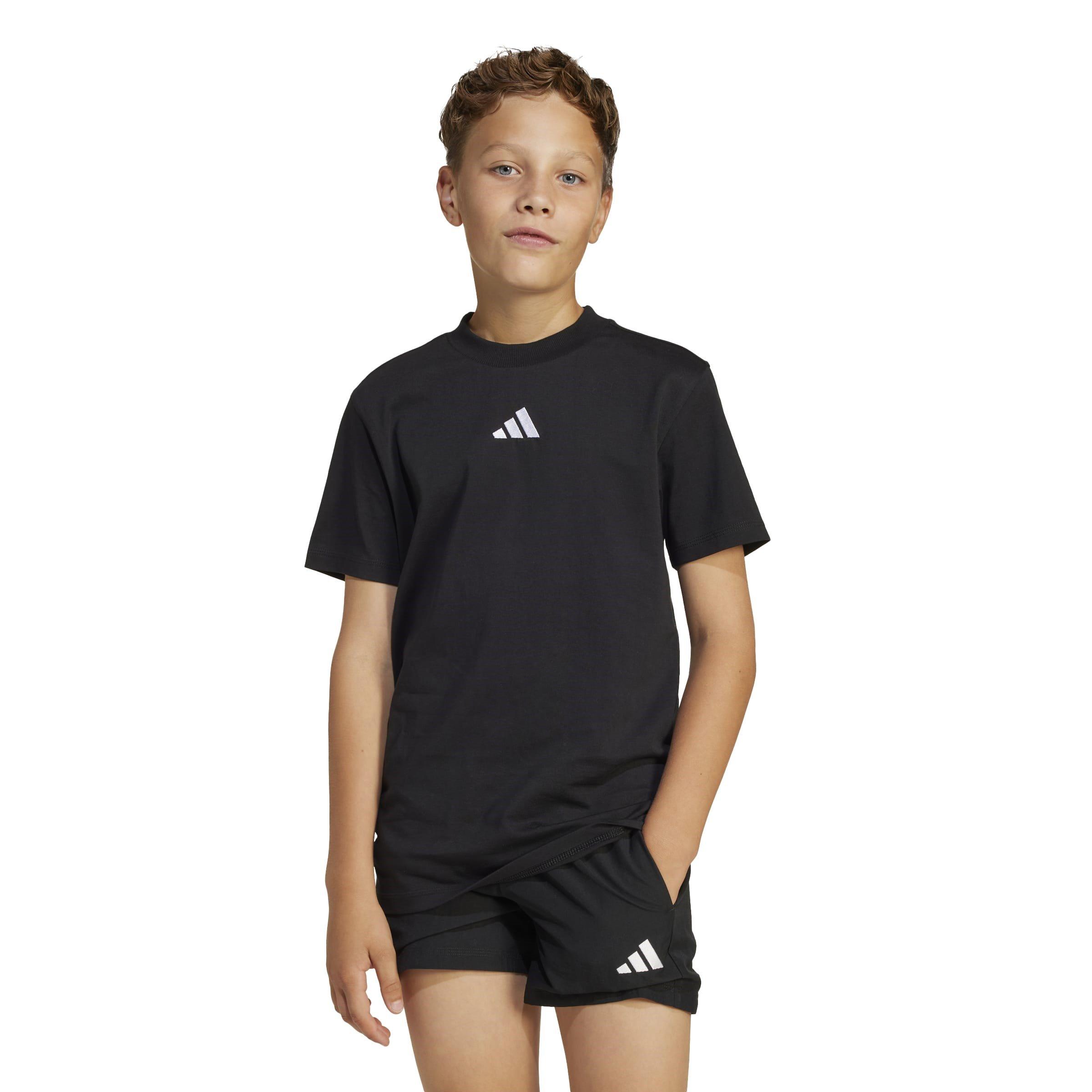 Black/White - adidas - Essentials Juniors T-Shirt - 4