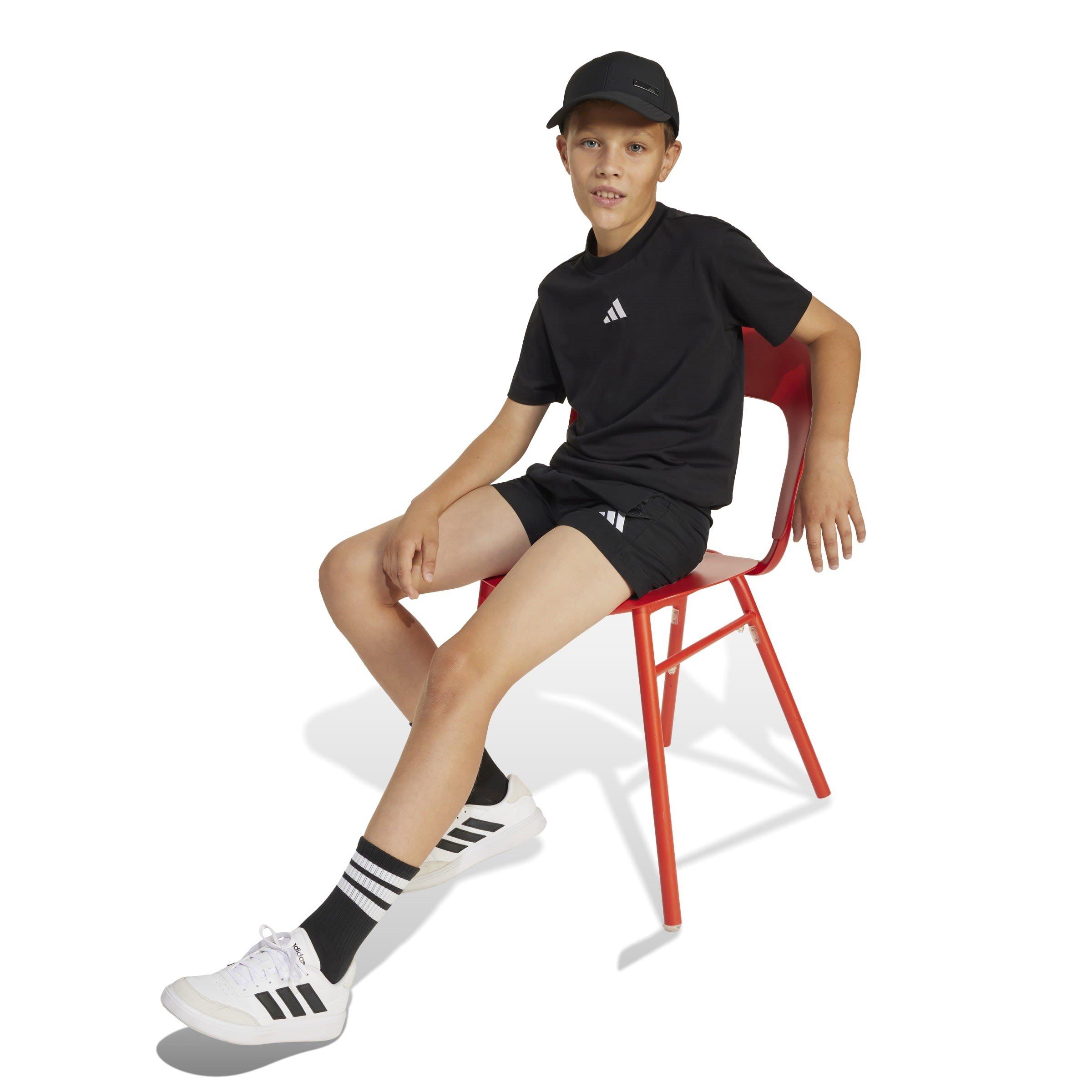 Black/White - adidas - Essentials Juniors T-Shirt - 7