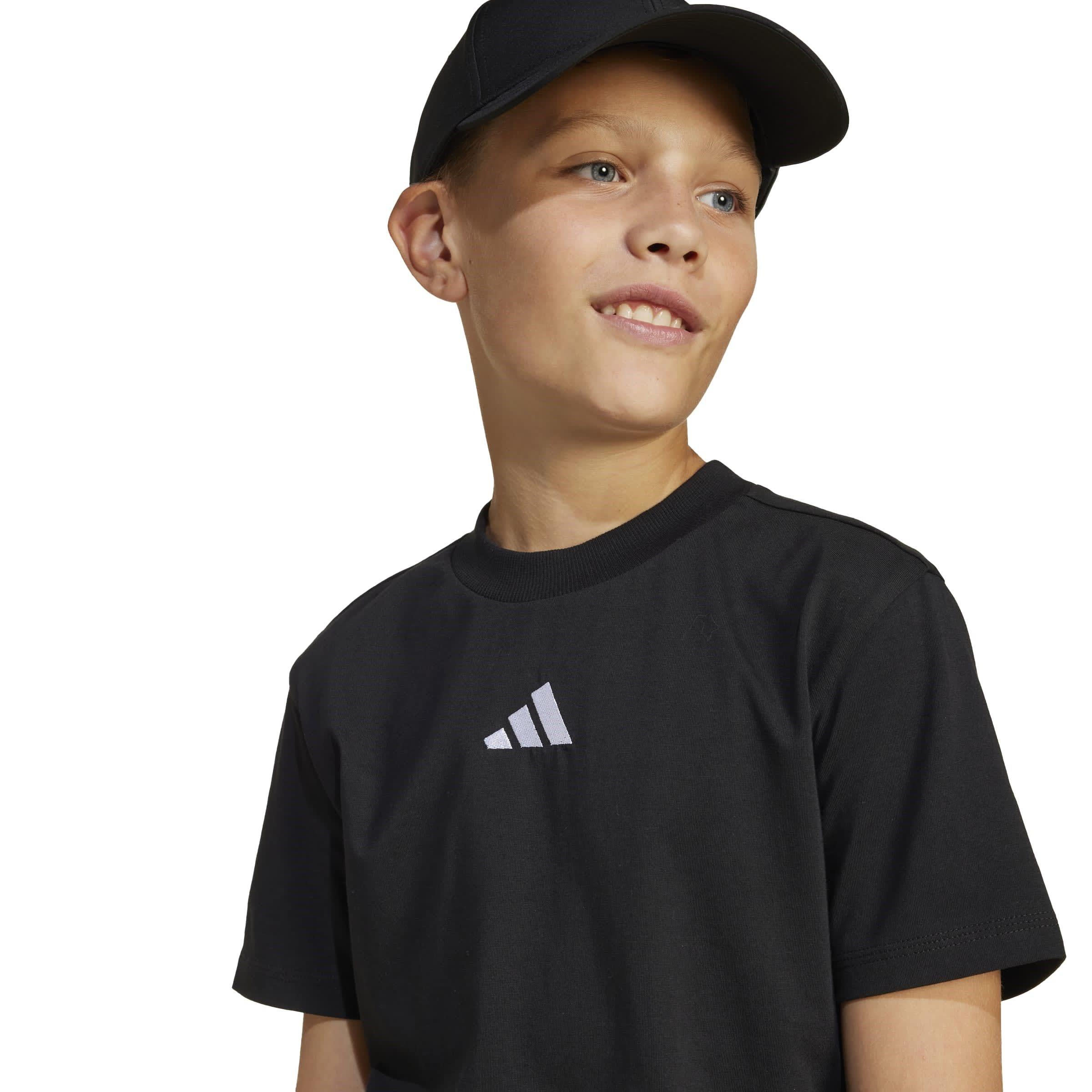 Black/White - adidas - Essentials Juniors T-Shirt - 8