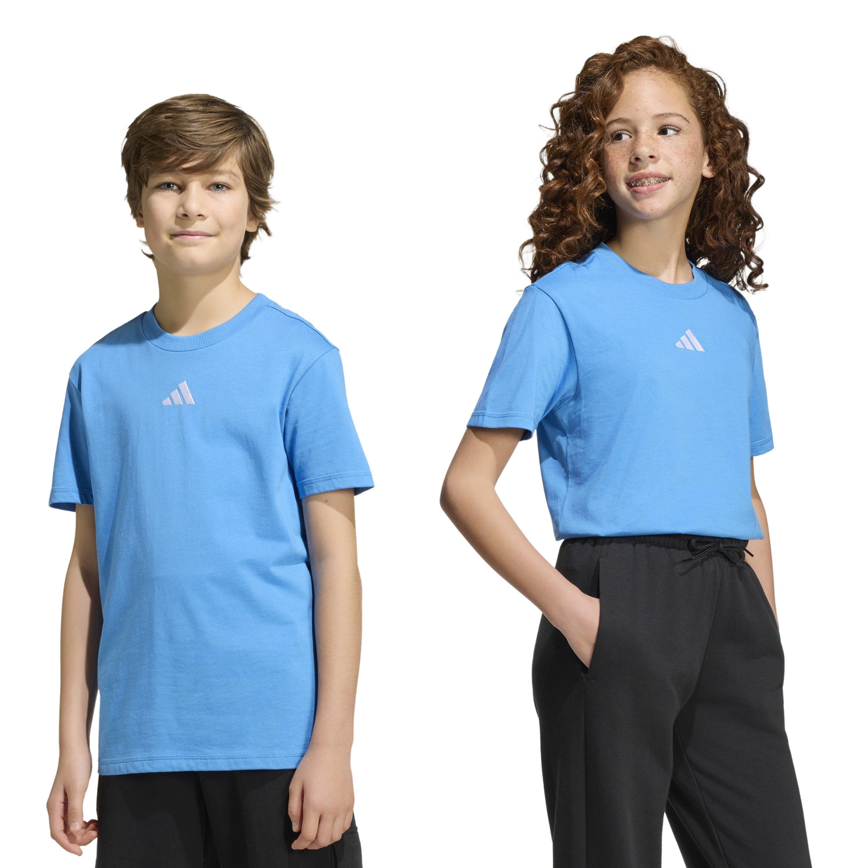 Ray blue/White - adidas - Essentials Juniors T-Shirt - 2