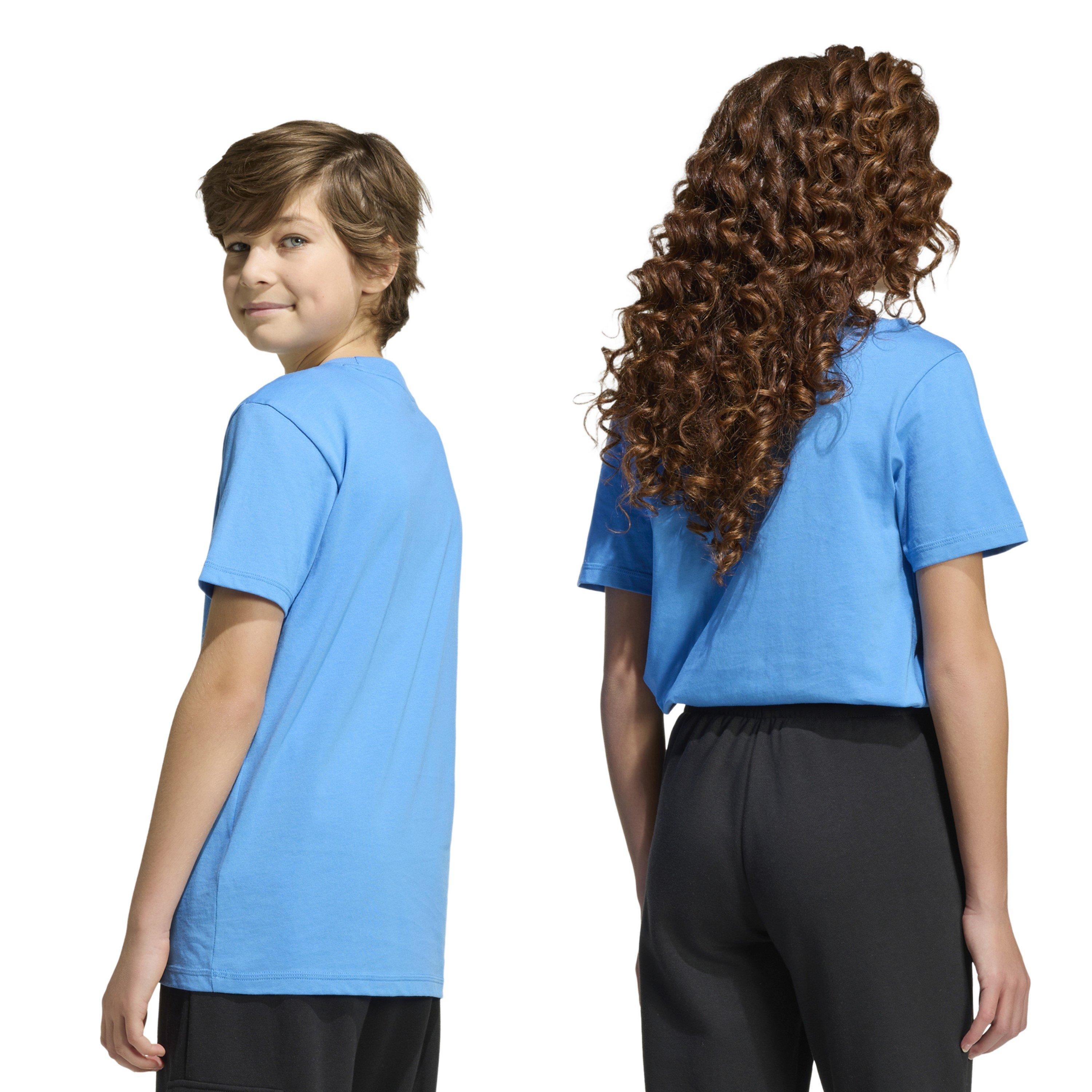 Ray blue/White - adidas - Essentials Juniors T-Shirt - 3