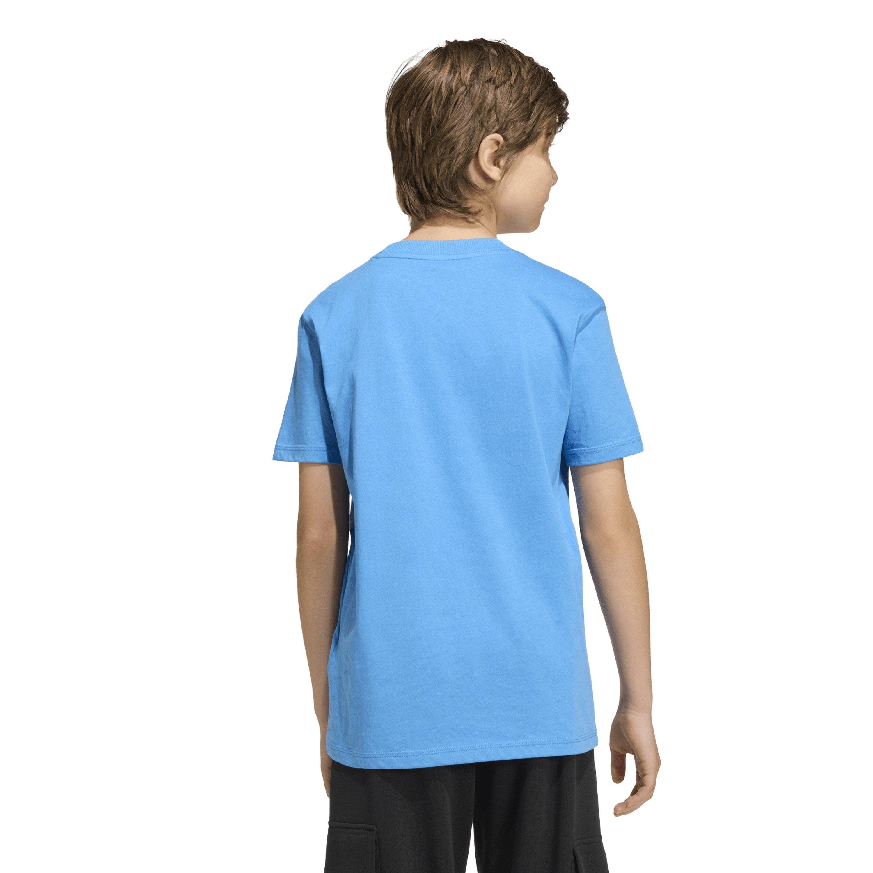 Ray blue/White - adidas - Essentials Juniors T-Shirt - 5