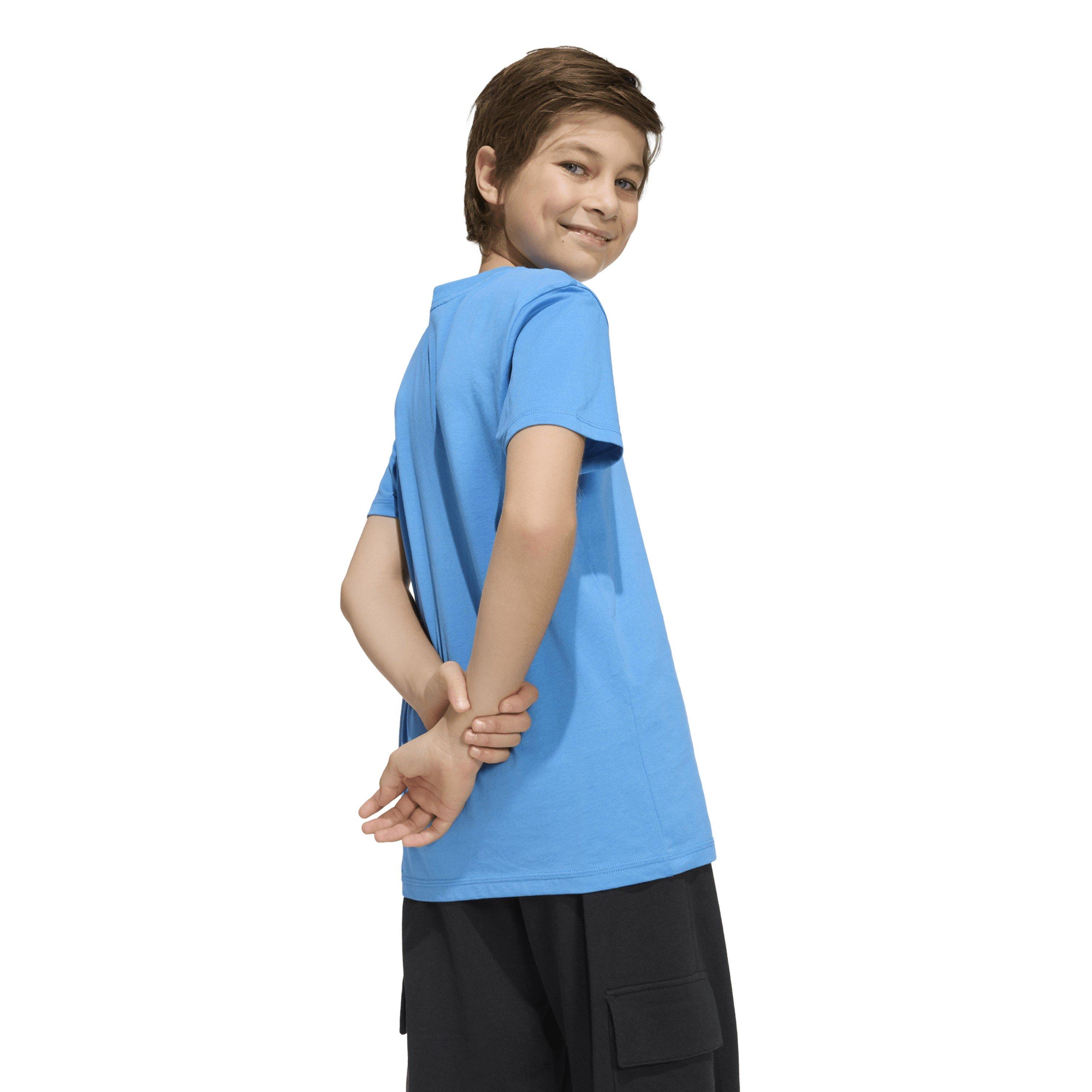 Ray blue/White - adidas - Essentials Juniors T-Shirt - 6