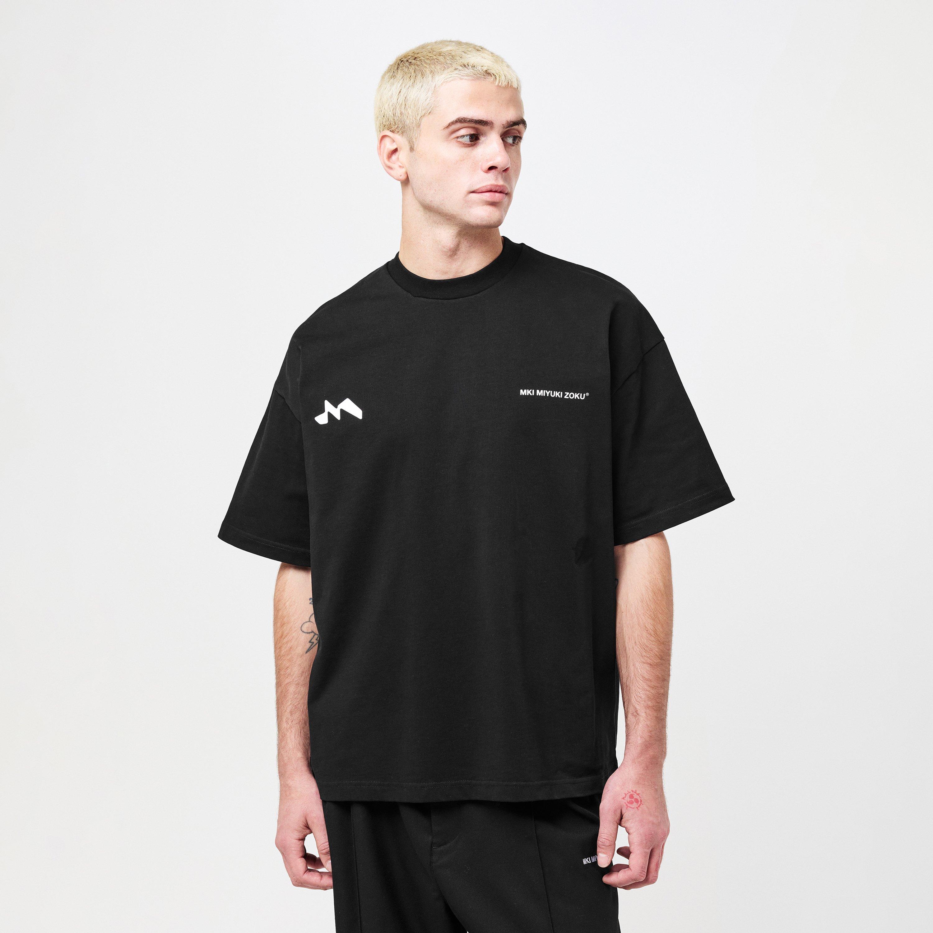 Black - MKI MIYUKI ZOKU - MKI Silhouette Tee Sn54 - 3