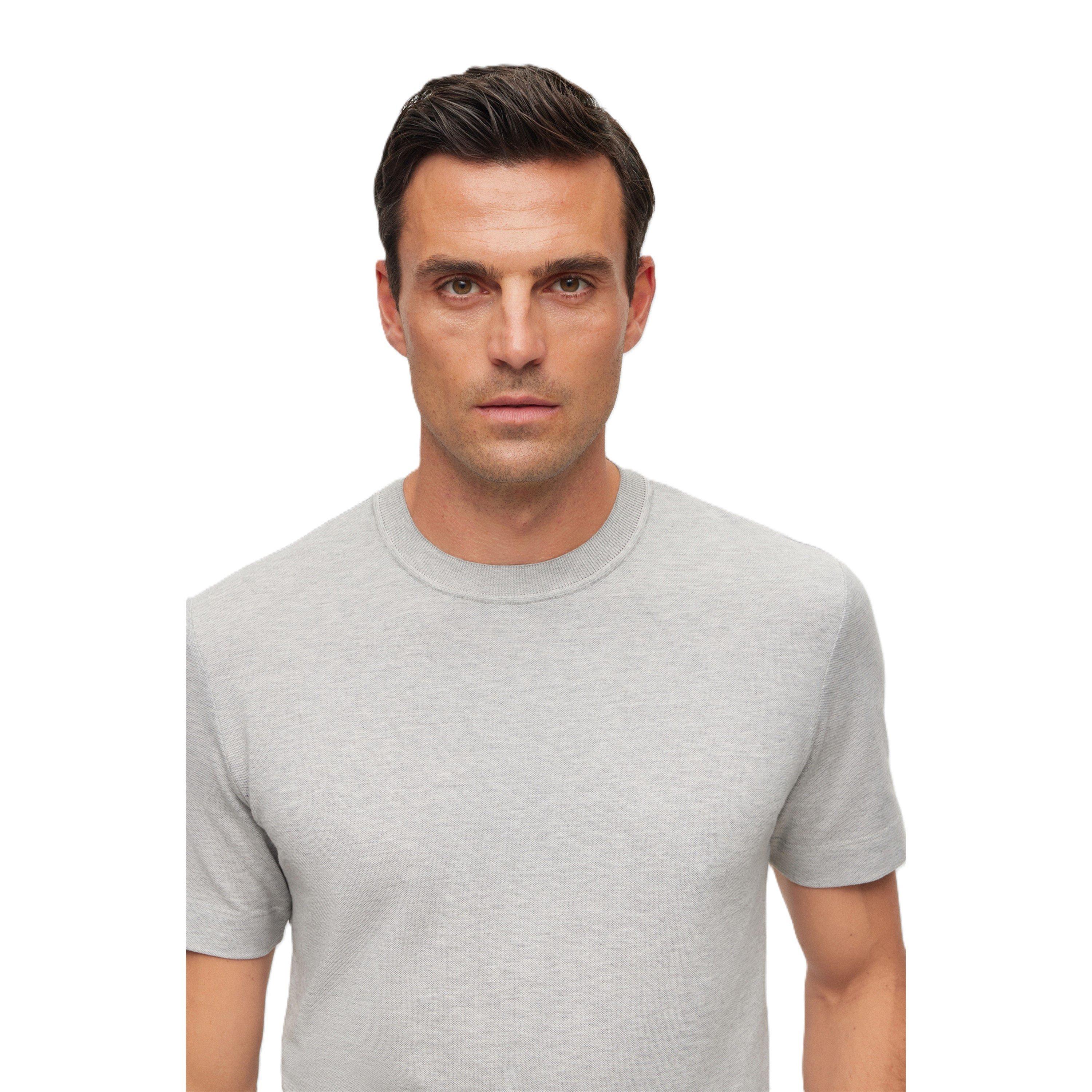 Silver - Boss - Men's Tesar Regular Fit T-Shirt - 3