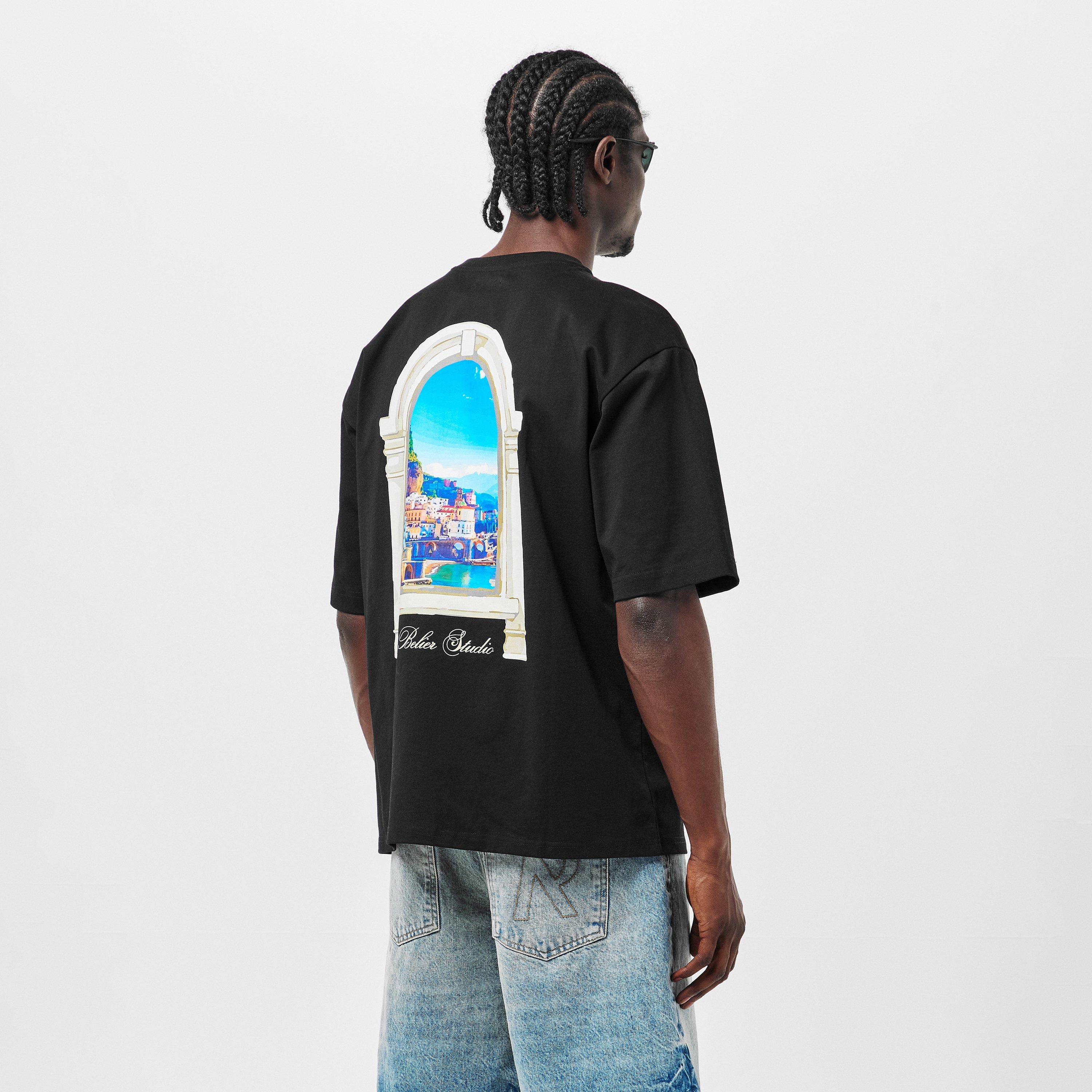 Black - BELIER - Men's Regular Fit T-Shirt - 4