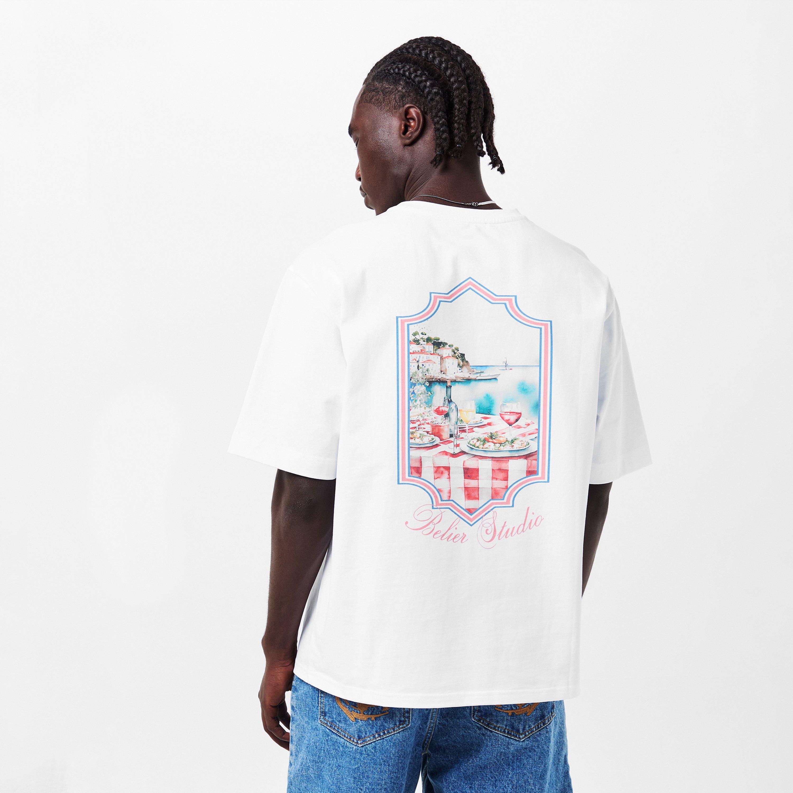 White - BELIER - Men's T-Shirt - 4