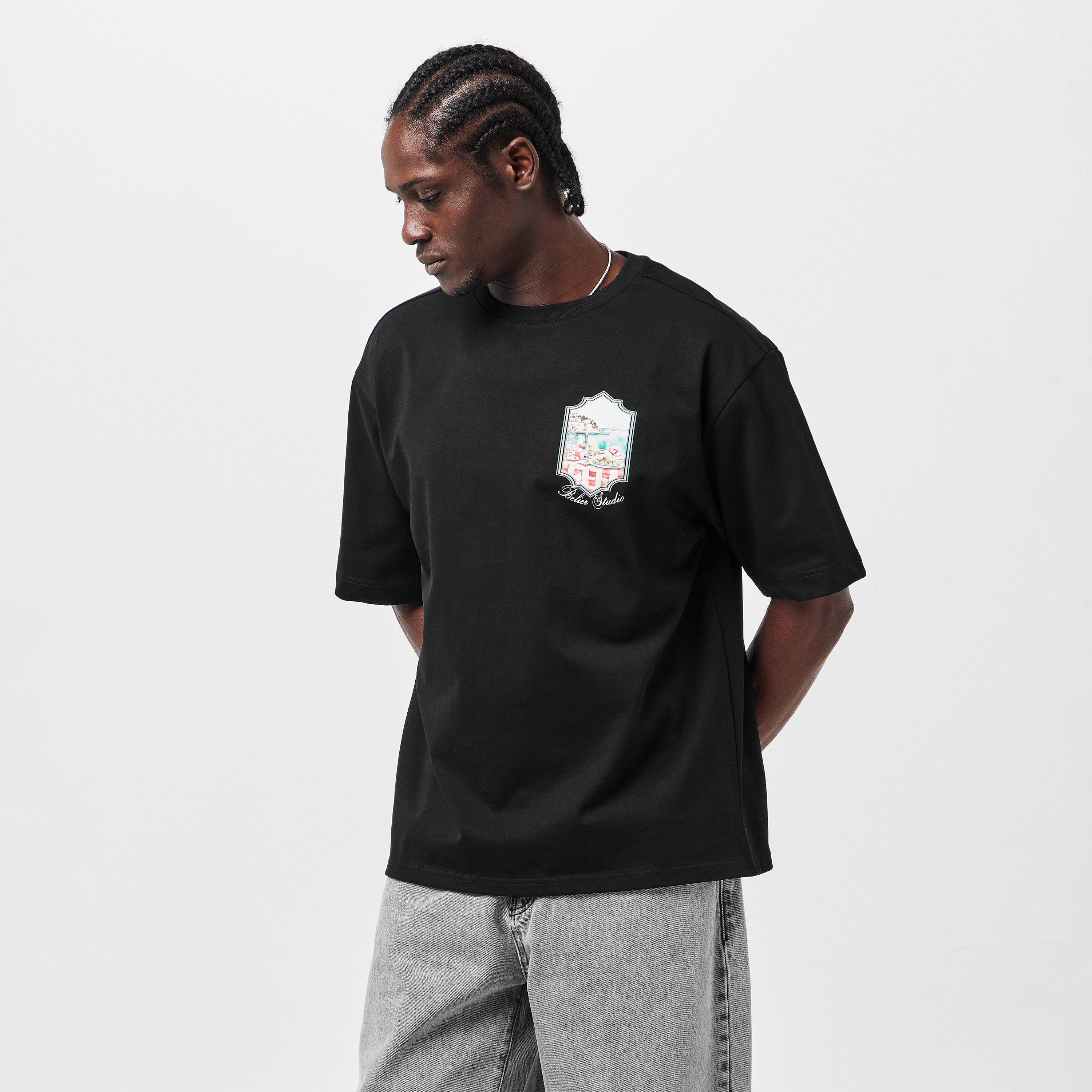 Black - BELIER - Men's Regular Fit T-Shirt - 3