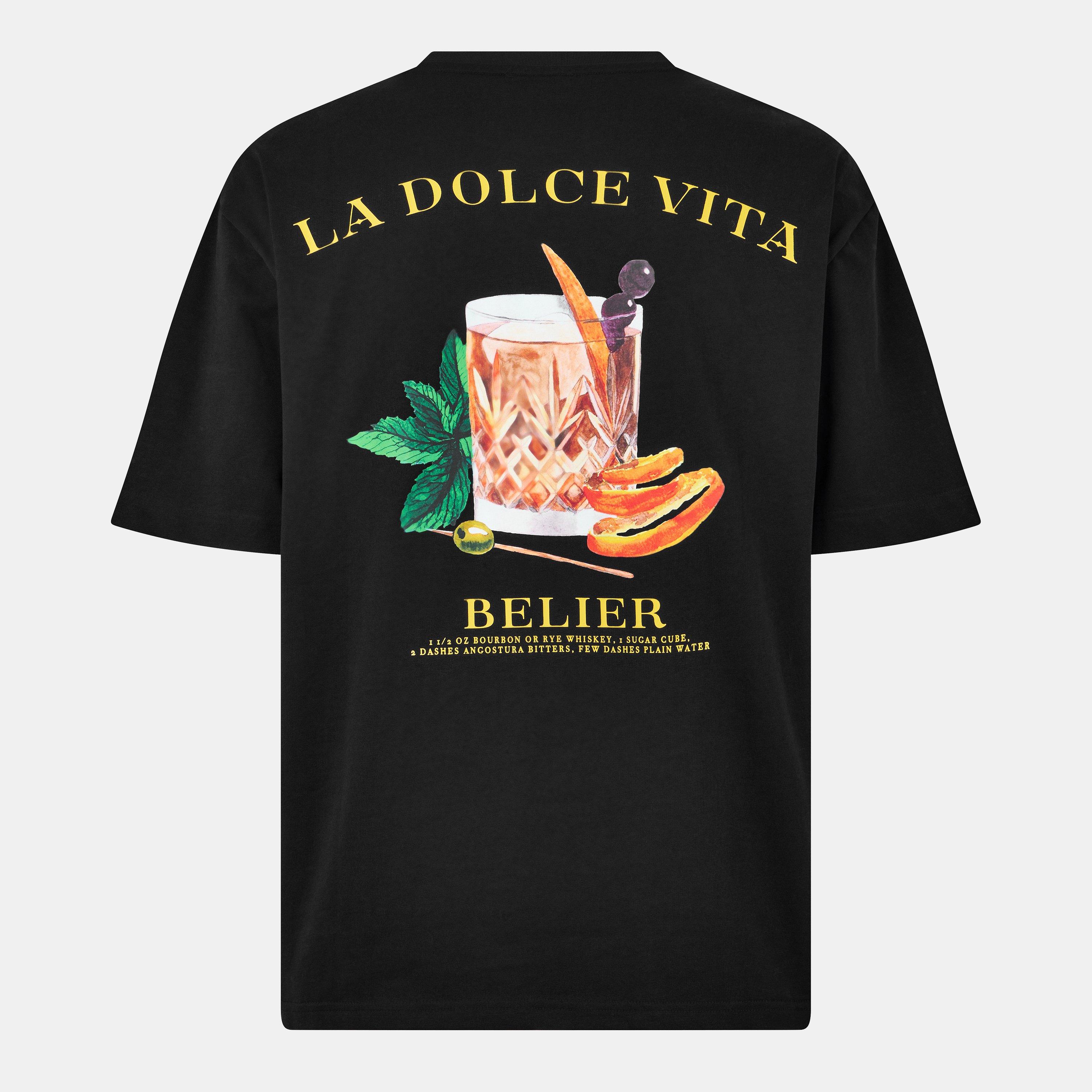 Black - BELIER - Men's Old Fashioned Regular Fit T-Shirt - 2